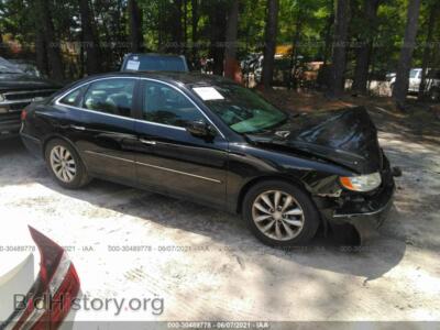 2006 Hyundai AZERA SE/Limited, black — VIN KMHFC46F96A034019, IAAI