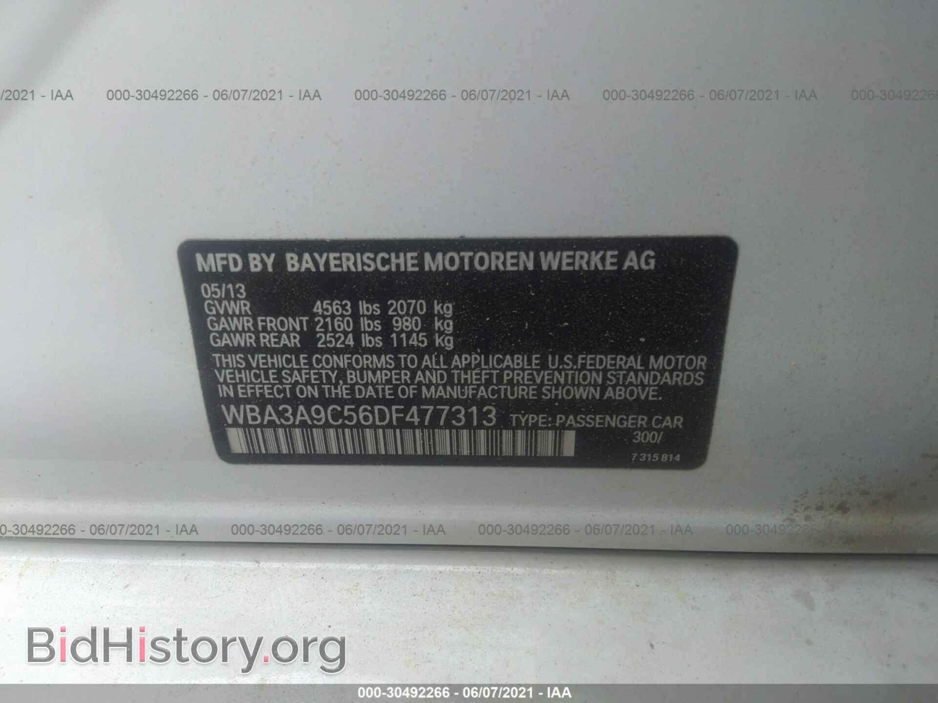 2013 BMW 3 SERIES - VIN: WBA3A9C56DF477313 - Photo 9
