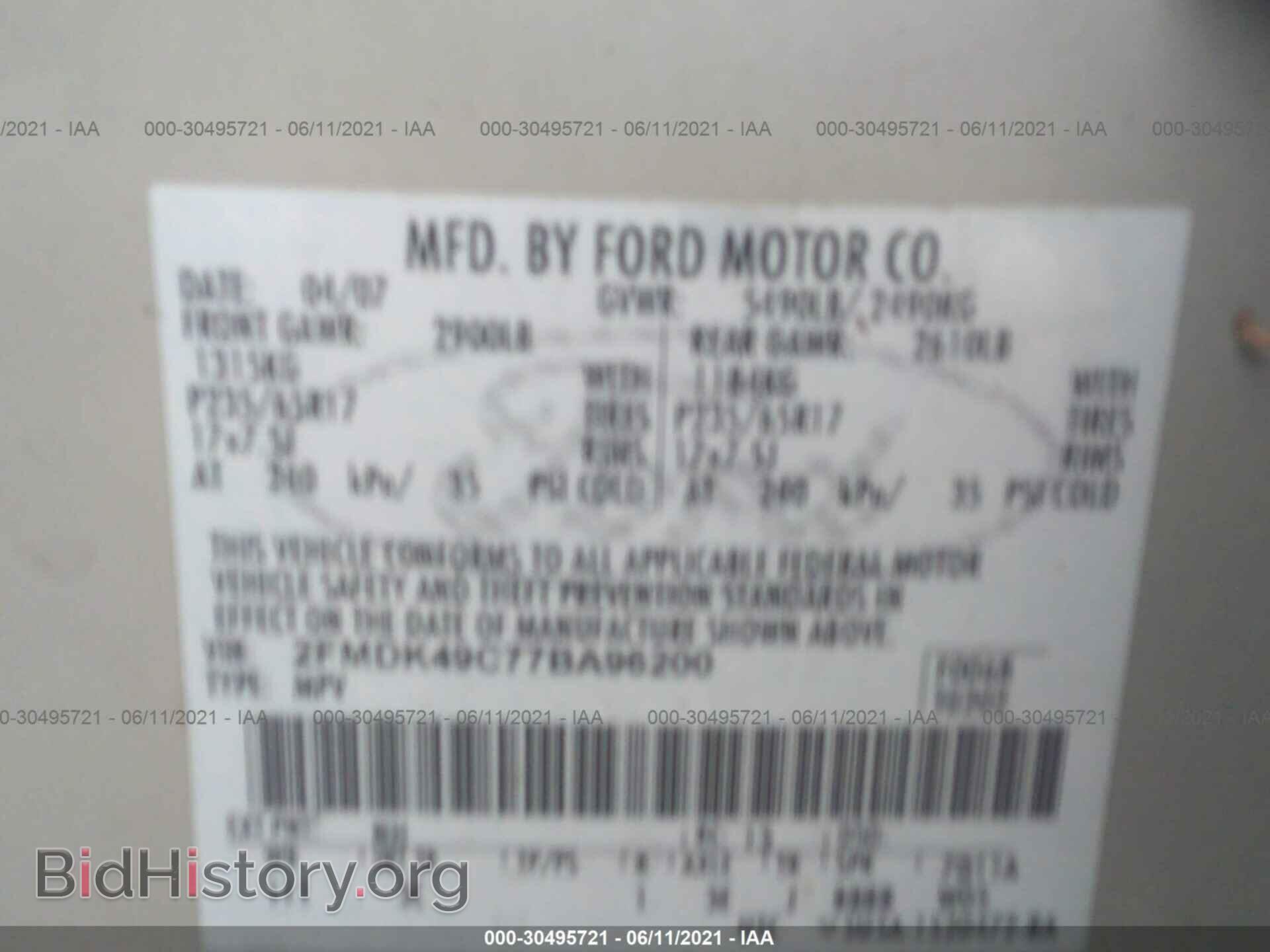 2007 FORD EDGE - VIN: 2FMDK49C77BA96200 - Photo 9