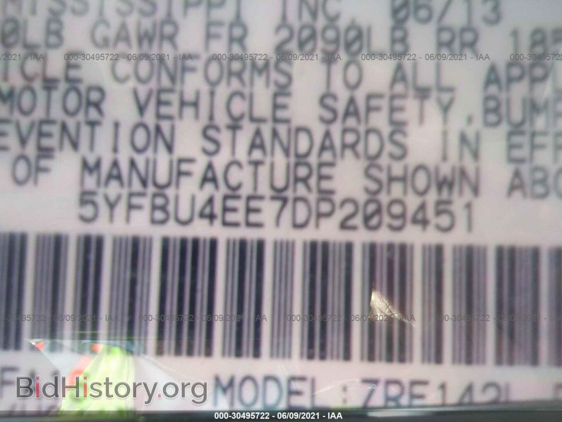 2013 TOYOTA COROLLA - VIN: 5YFBU4EE7DP209451 - Photo 9