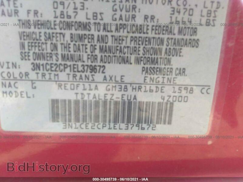 2014 Nissan VERSA NOTE (VIN 3N1CE2CP1EL379672) — photo 9 of 11