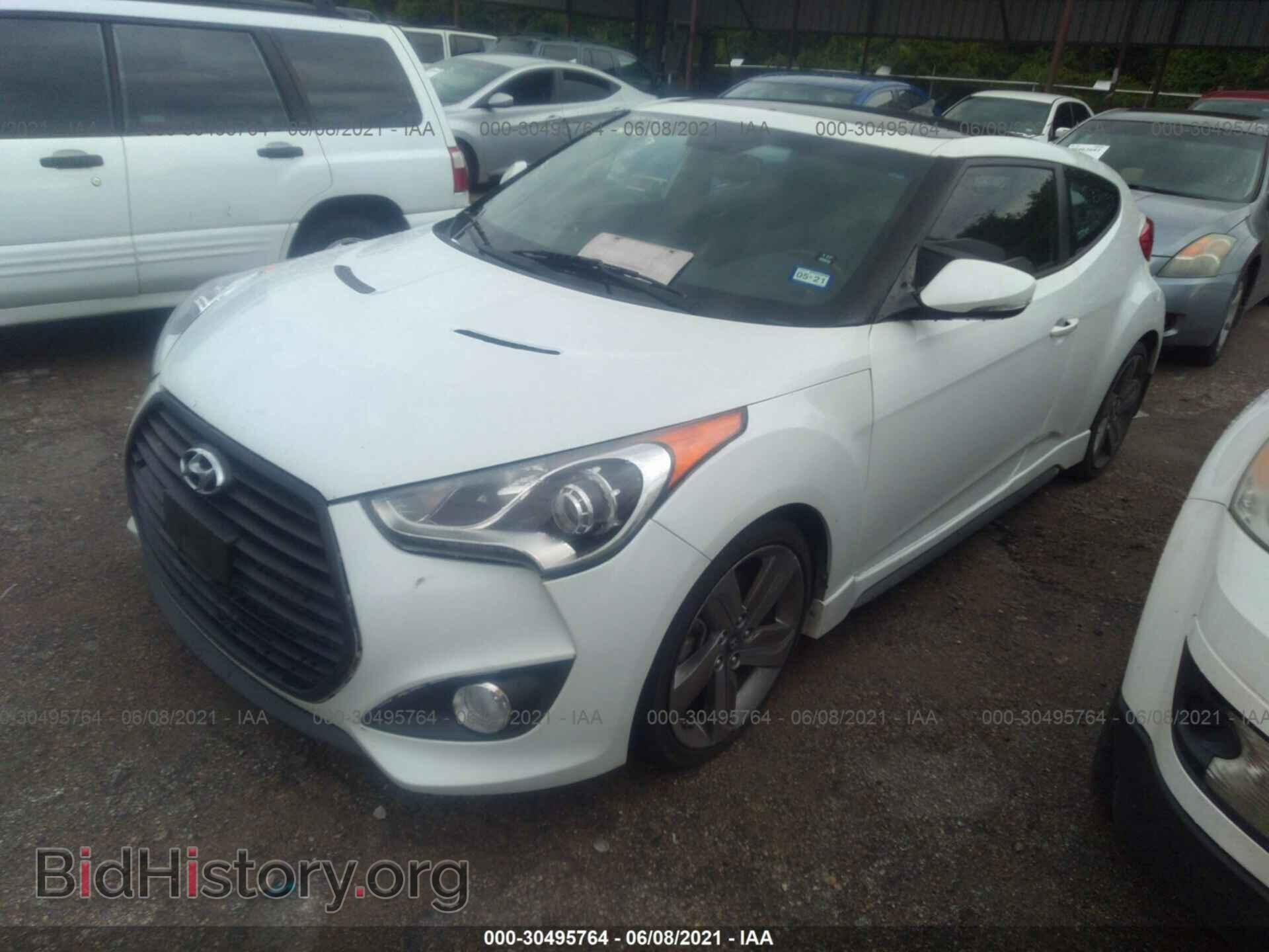 2014 HYUNDAI VELOSTER - VIN: KMHTC6AEXEU210652 - Фото 2