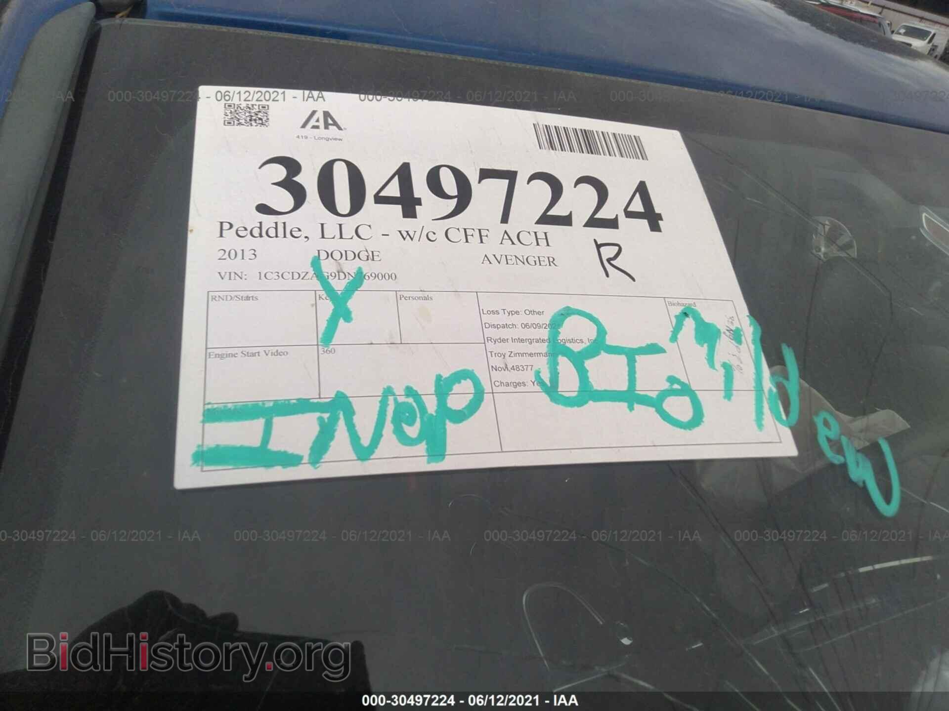 2013 DODGE AVENGER - VIN: 1C3CDZAG9DN769000 - Фото 7