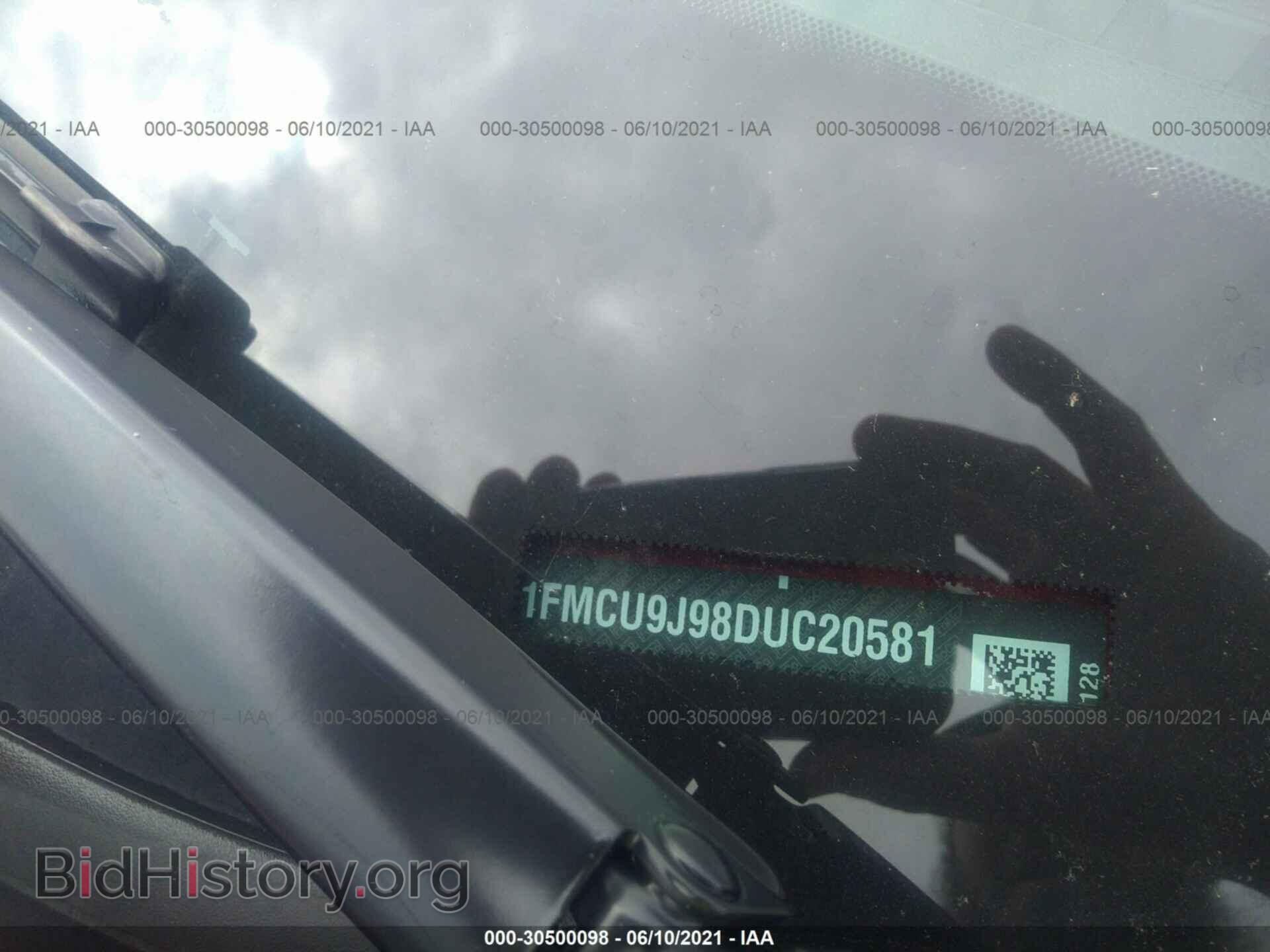 2013 FORD ESCAPE - VIN: 1FMCU9J98DUC20581 - Photo 9