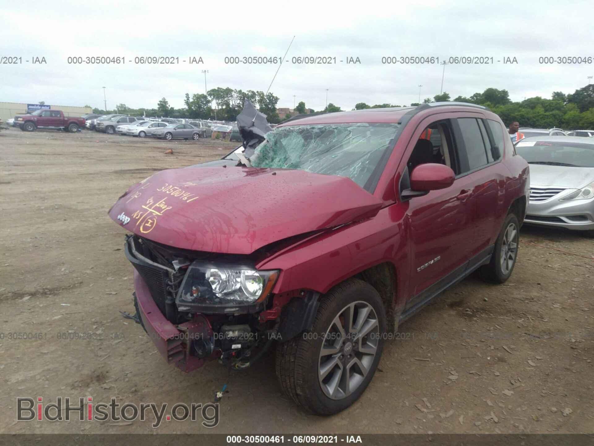 2016 JEEP COMPASS - VIN: 1C4NJDEB4GD772637 - Фото 2
