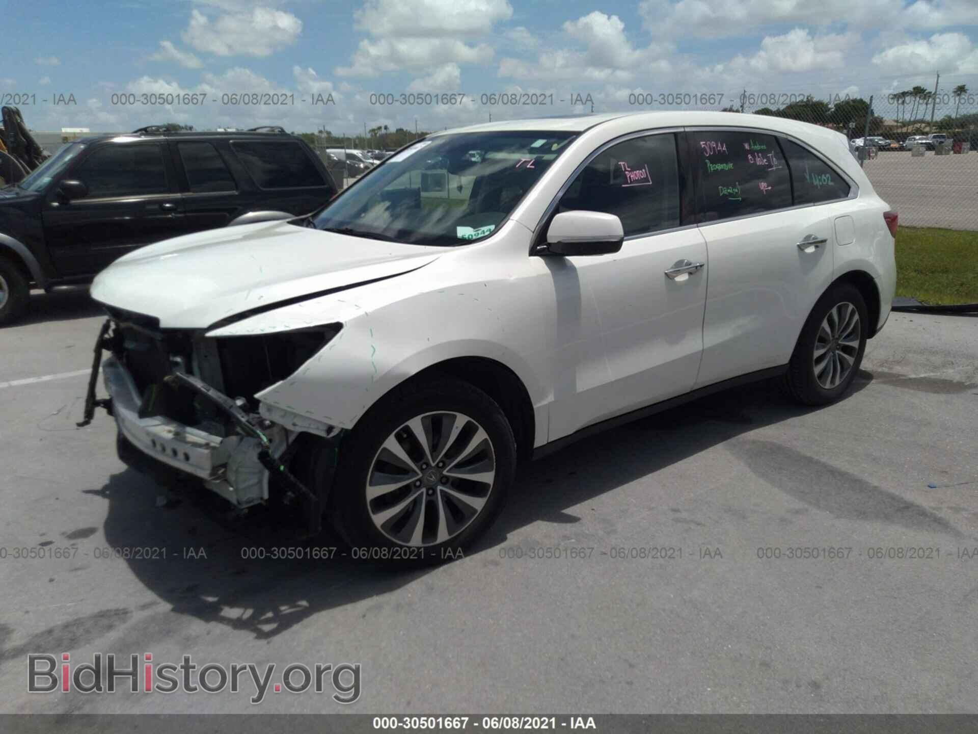 2014 ACURA MDX - VIN: 5FRYD3H49EB010985 - Фото 2