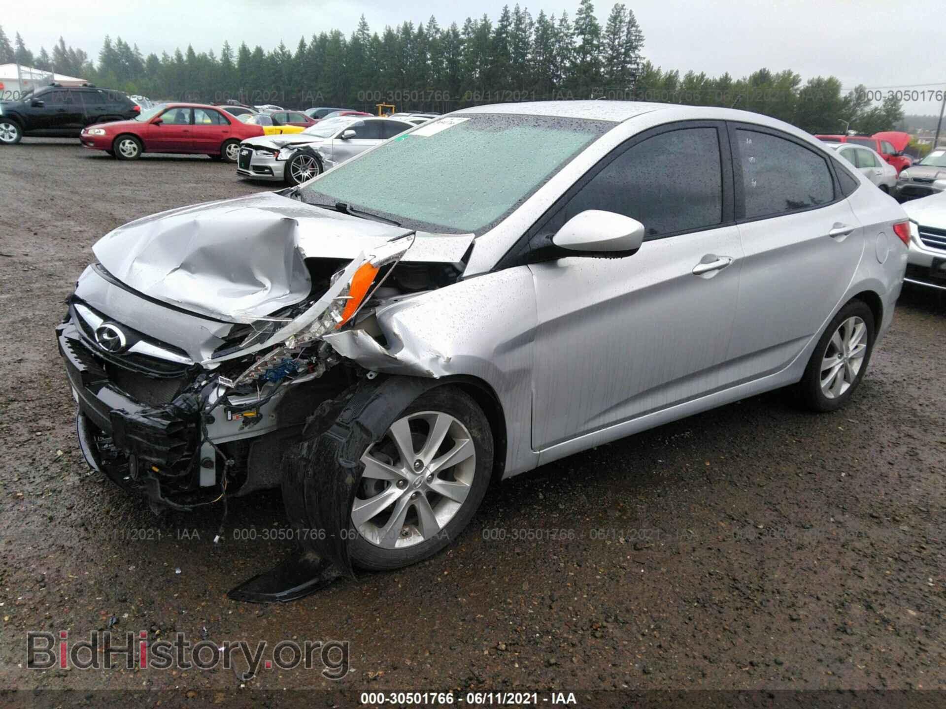 2014 HYUNDAI ACCENT - VIN: KMHCU4AE7EU751837 - Фото 2