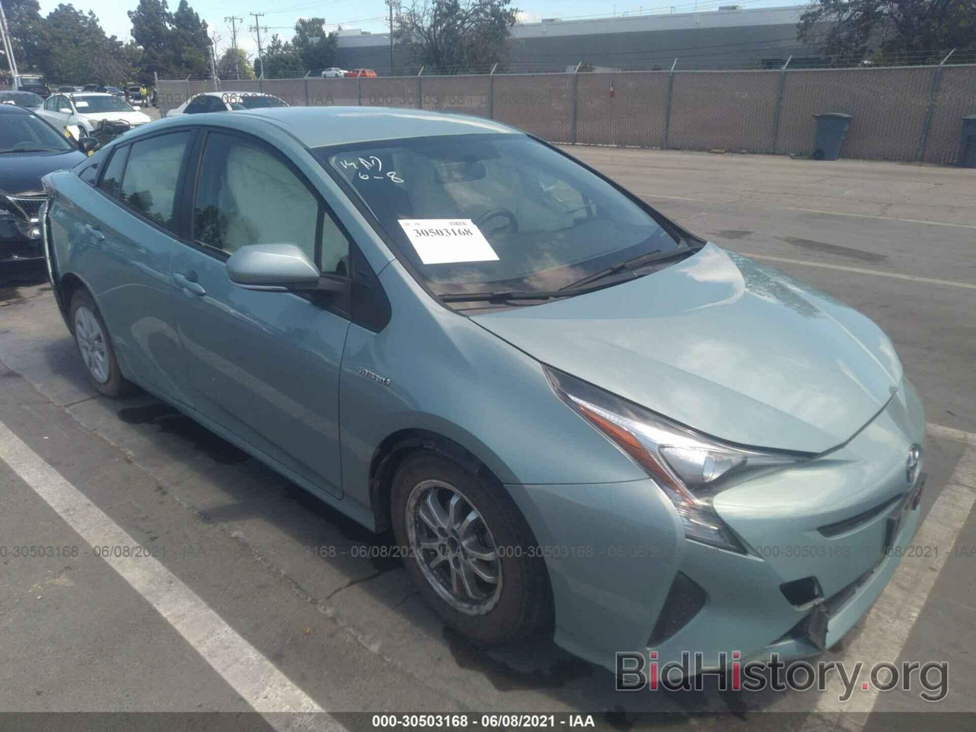 Photo JTDKBRFUXG3019486 - TOYOTA PRIUS 2016