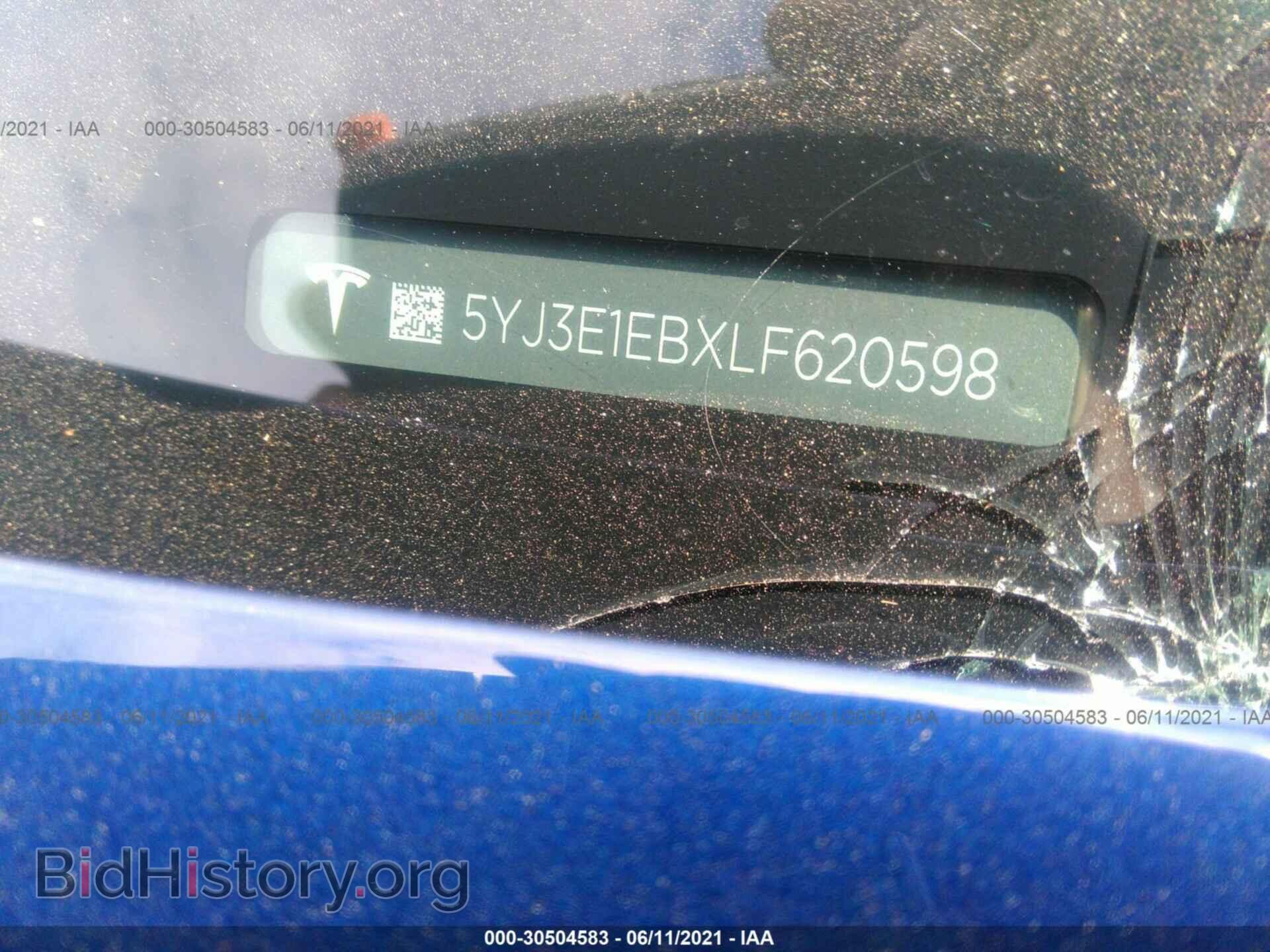 2020 TESLA MODEL 3 - VIN: 5YJ3E1EBXLF620598 - Photo 9