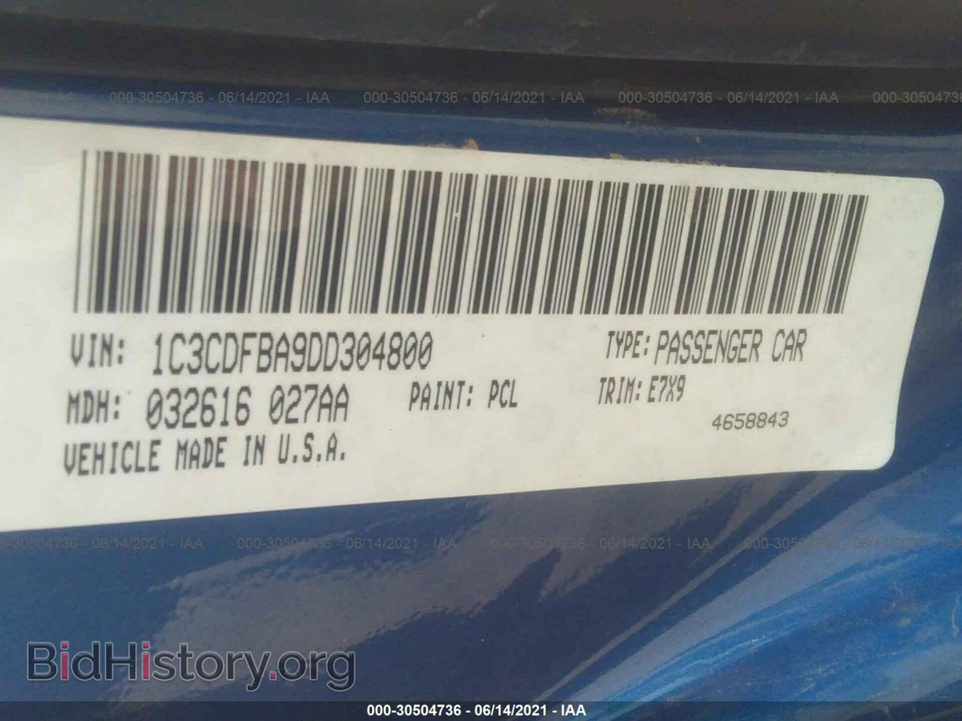 2013 DODGE DART - VIN: 1C3CDFBA9DD304800 - Photo 9
