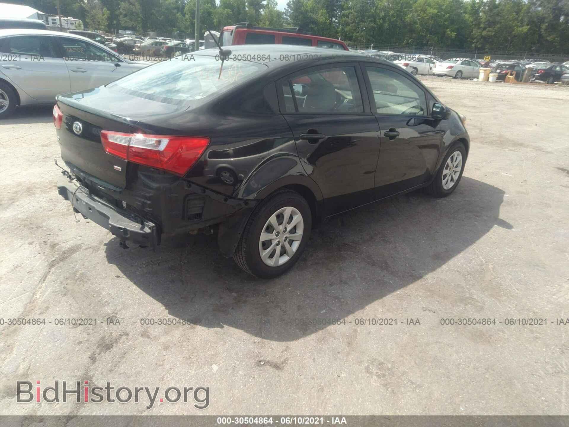 2014 KIA RIO - VIN: KNADM4A36E6364494 - Фото 4