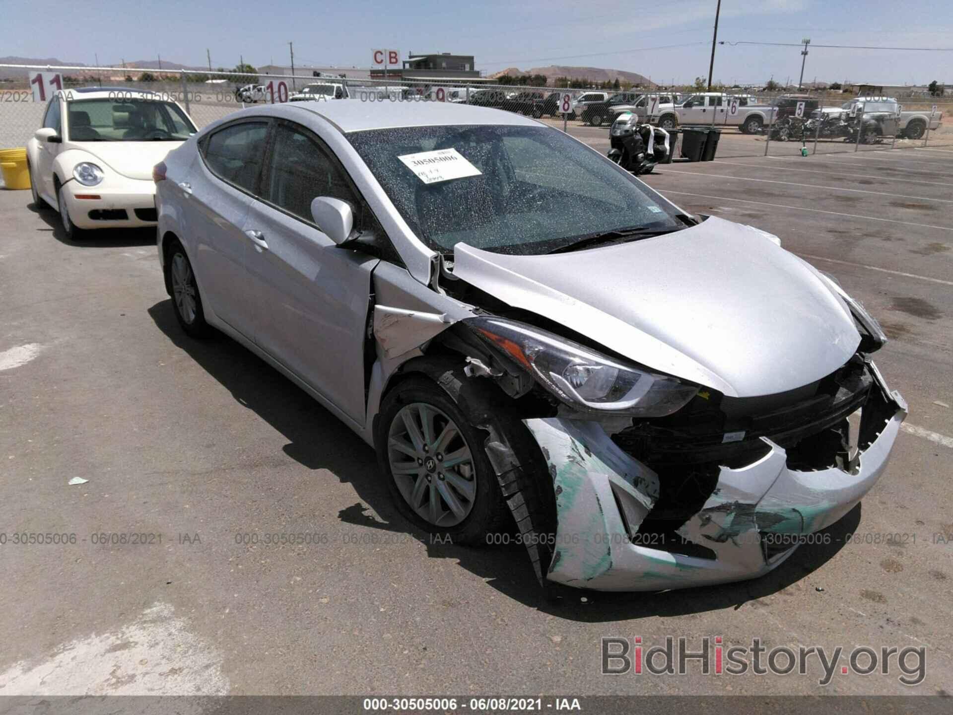 Photo 5NPDH4AE2GH659643 - HYUNDAI ELANTRA 2016