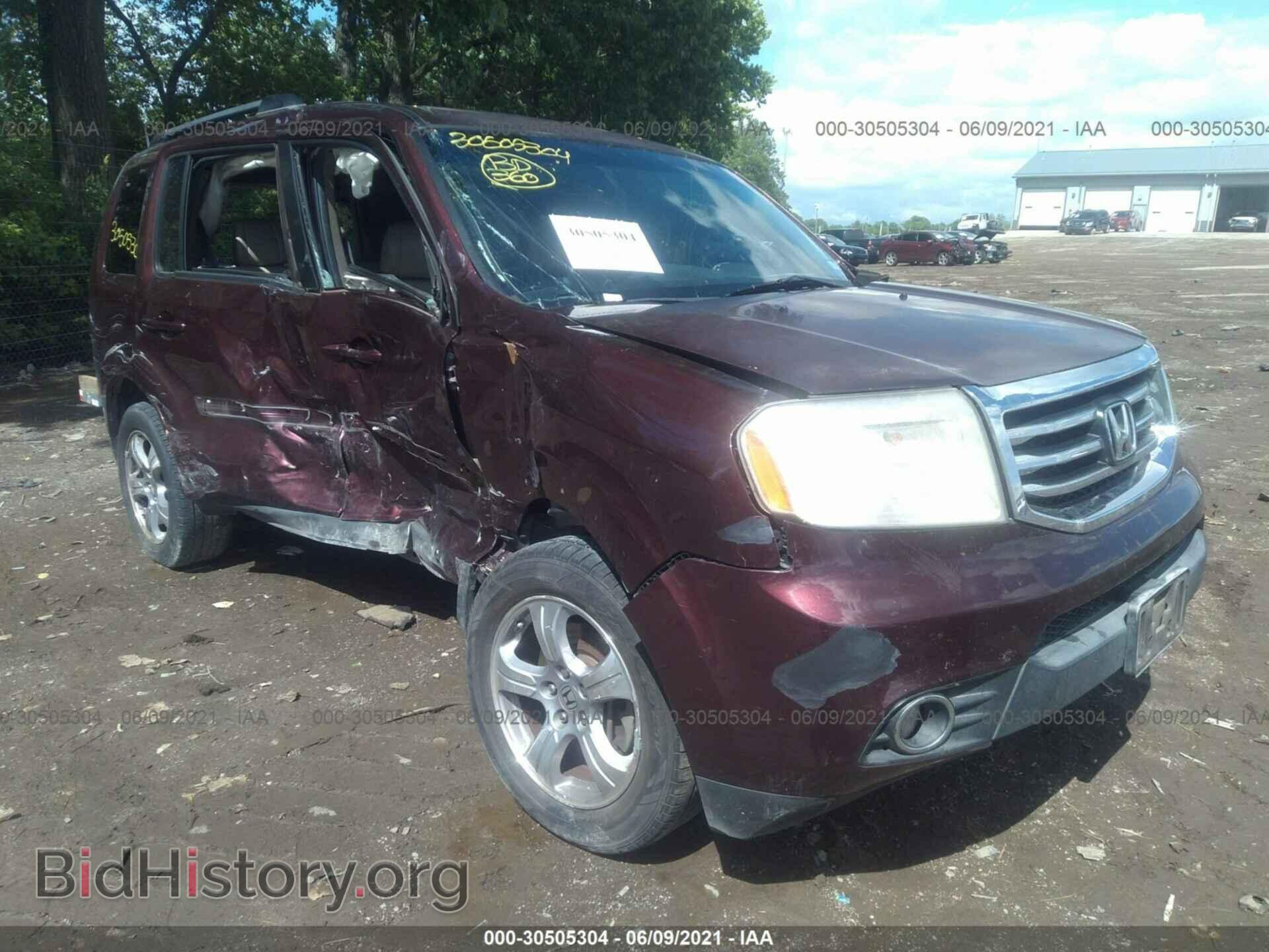 Photo 5FNYF3H56CB032198 - HONDA PILOT 2012
