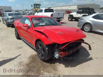 2020 Ford MUSTANG Ecoboost, red — VIN 1FA6P8TH0L5132002, IAAI