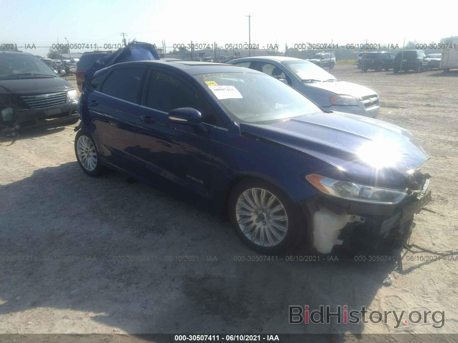 Photo 3FA6P0LU9DR237330 - FORD FUSION 2013