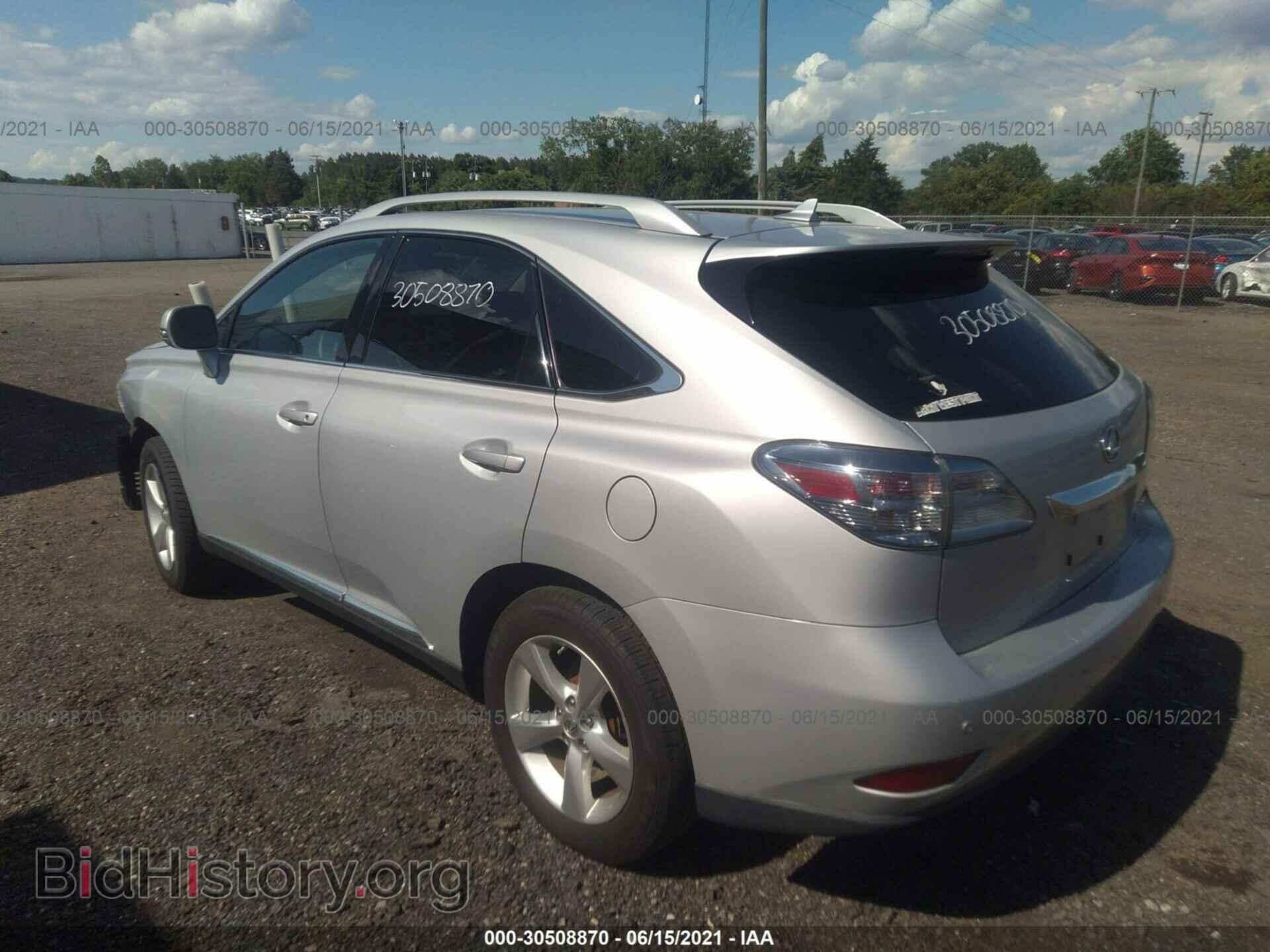 2011 LEXUS RX 350 - VIN: 2T2BK1BA2BC108929 - Фото 3
