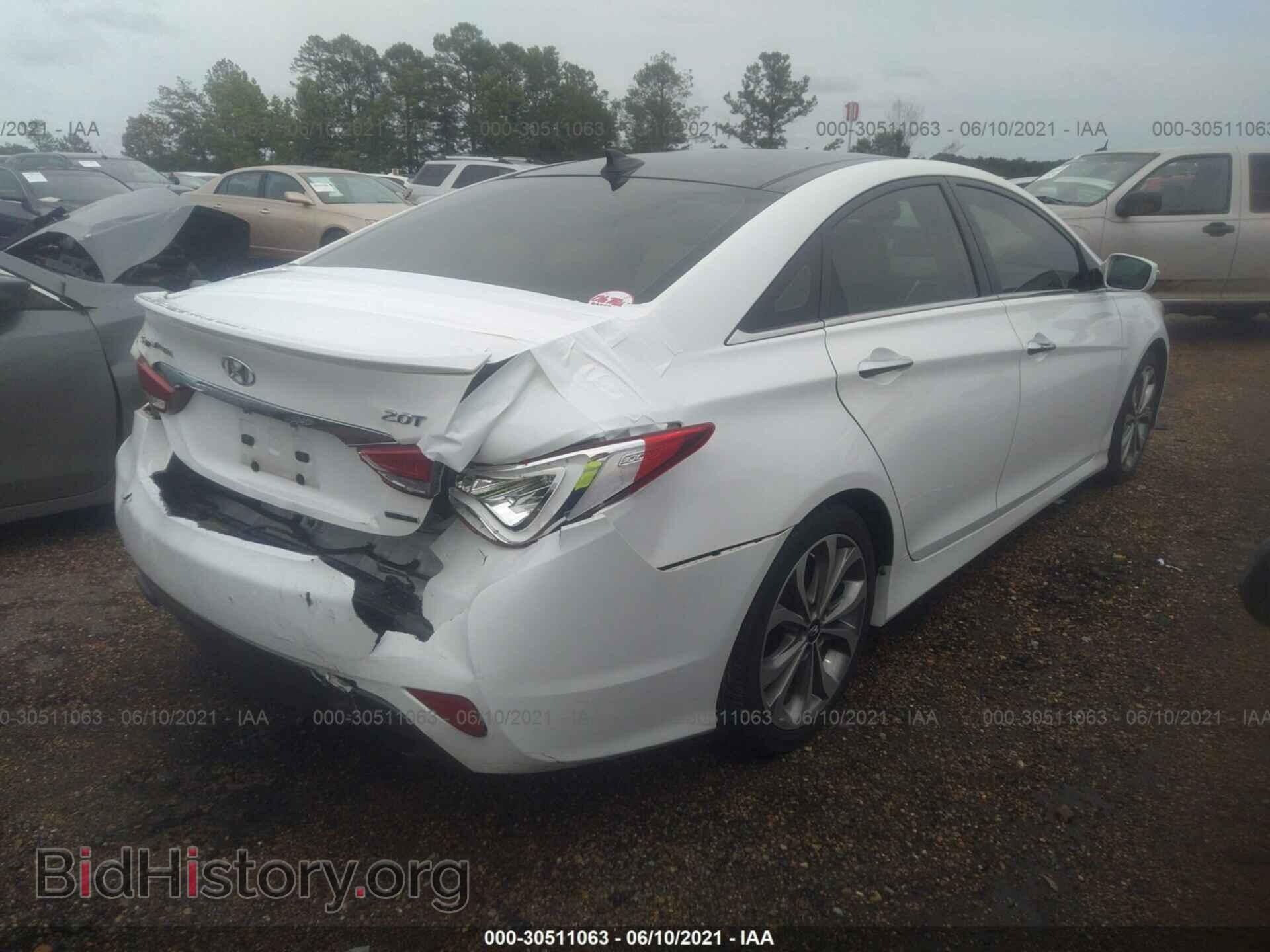 2014 HYUNDAI SONATA - VIN: 5NPEC4AB6EH815592 - Фото 4
