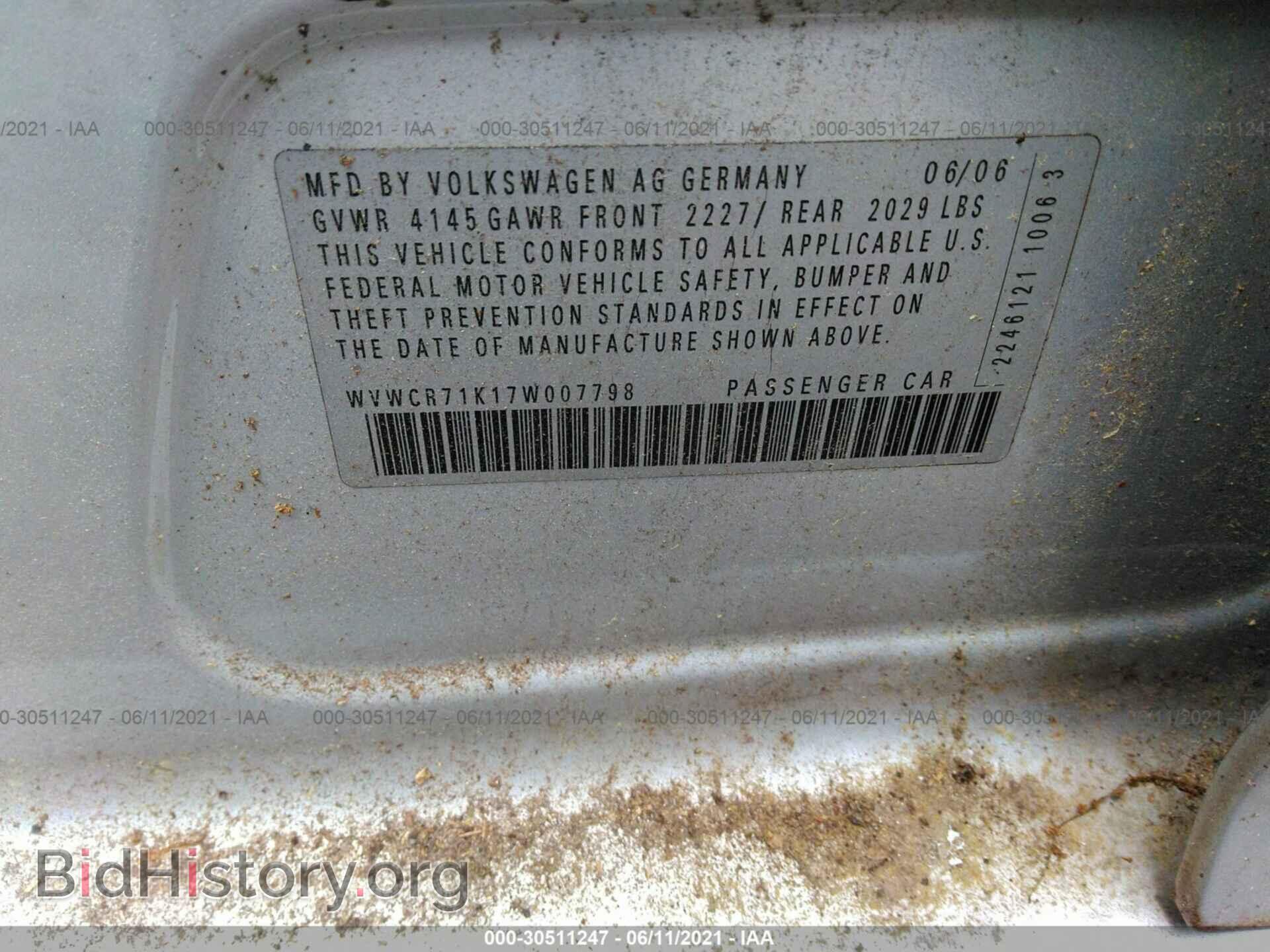 2007 VOLKSWAGEN RABBIT - VIN: WVWCR71K17W007798 - Фото 9
