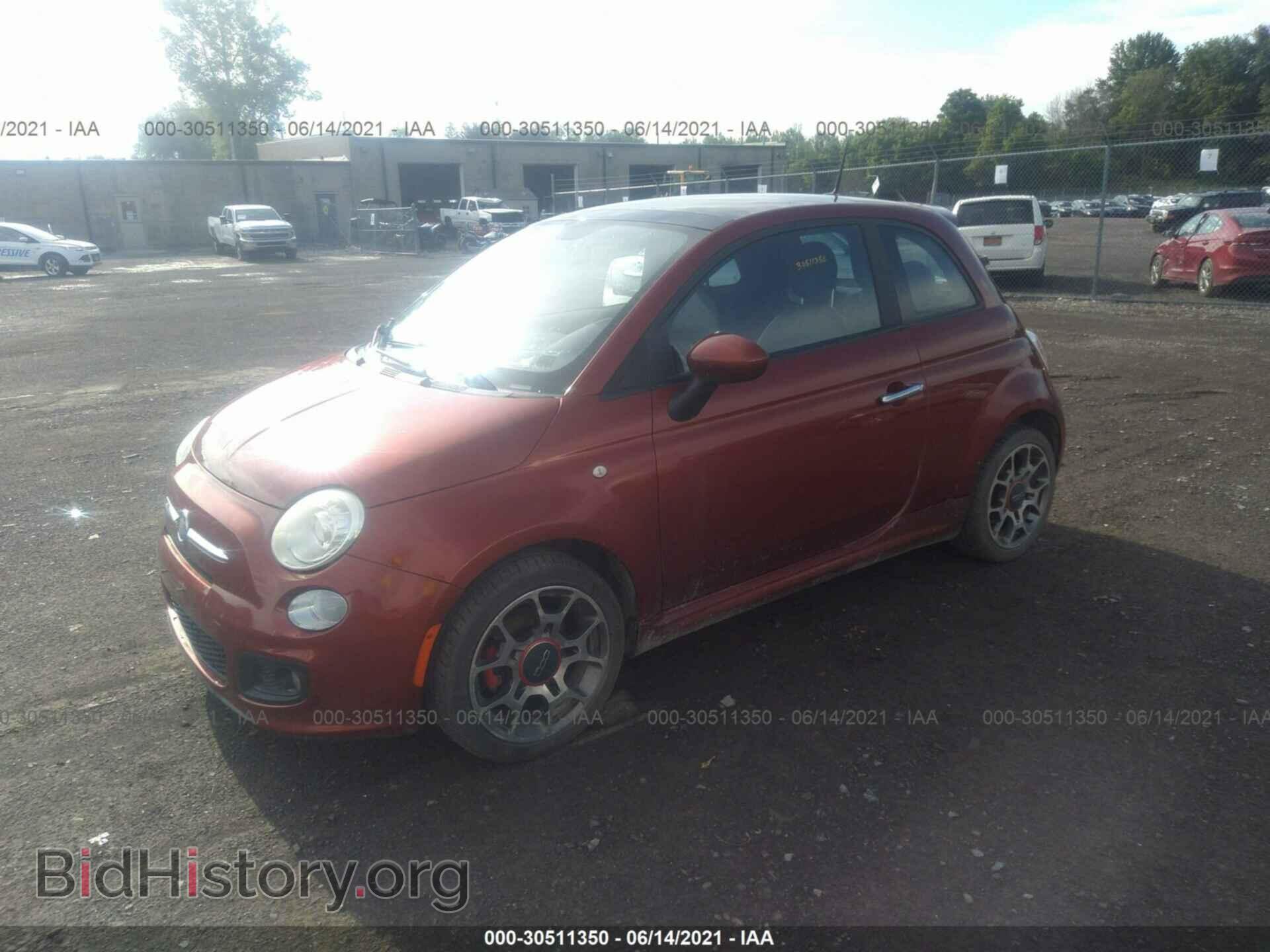 2012 FIAT 500 - VIN: 3C3CFFBR8CT100644 - Фото 2