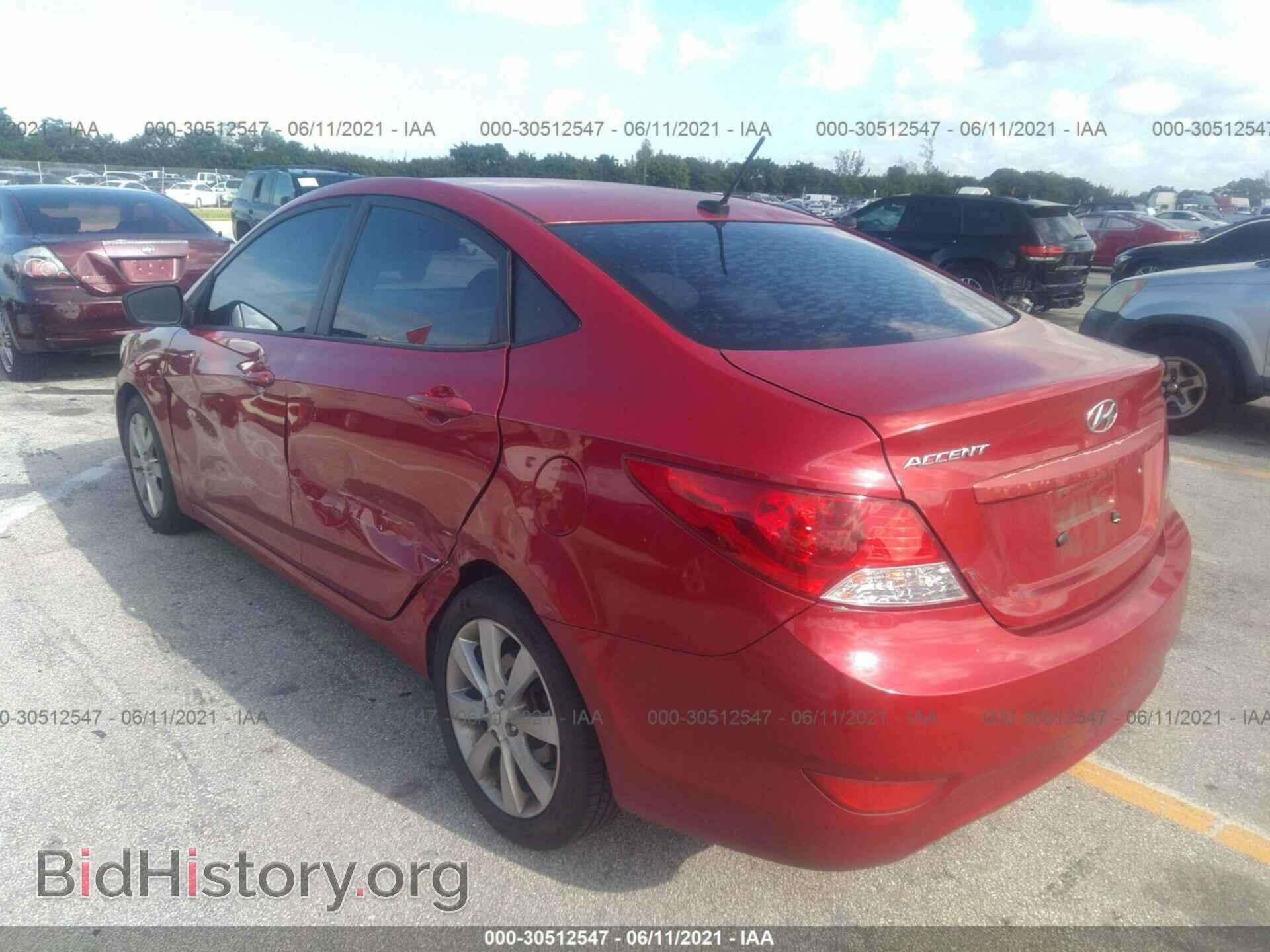 2012 HYUNDAI ACCENT - VIN: KMHCU4AE8CU099825 - Фото 3
