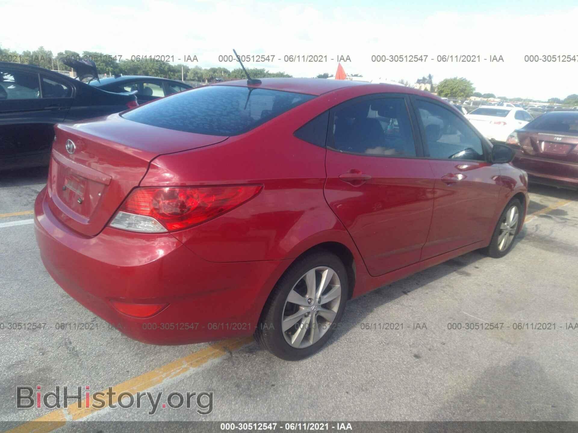 2012 HYUNDAI ACCENT - VIN: KMHCU4AE8CU099825 - Фото 4
