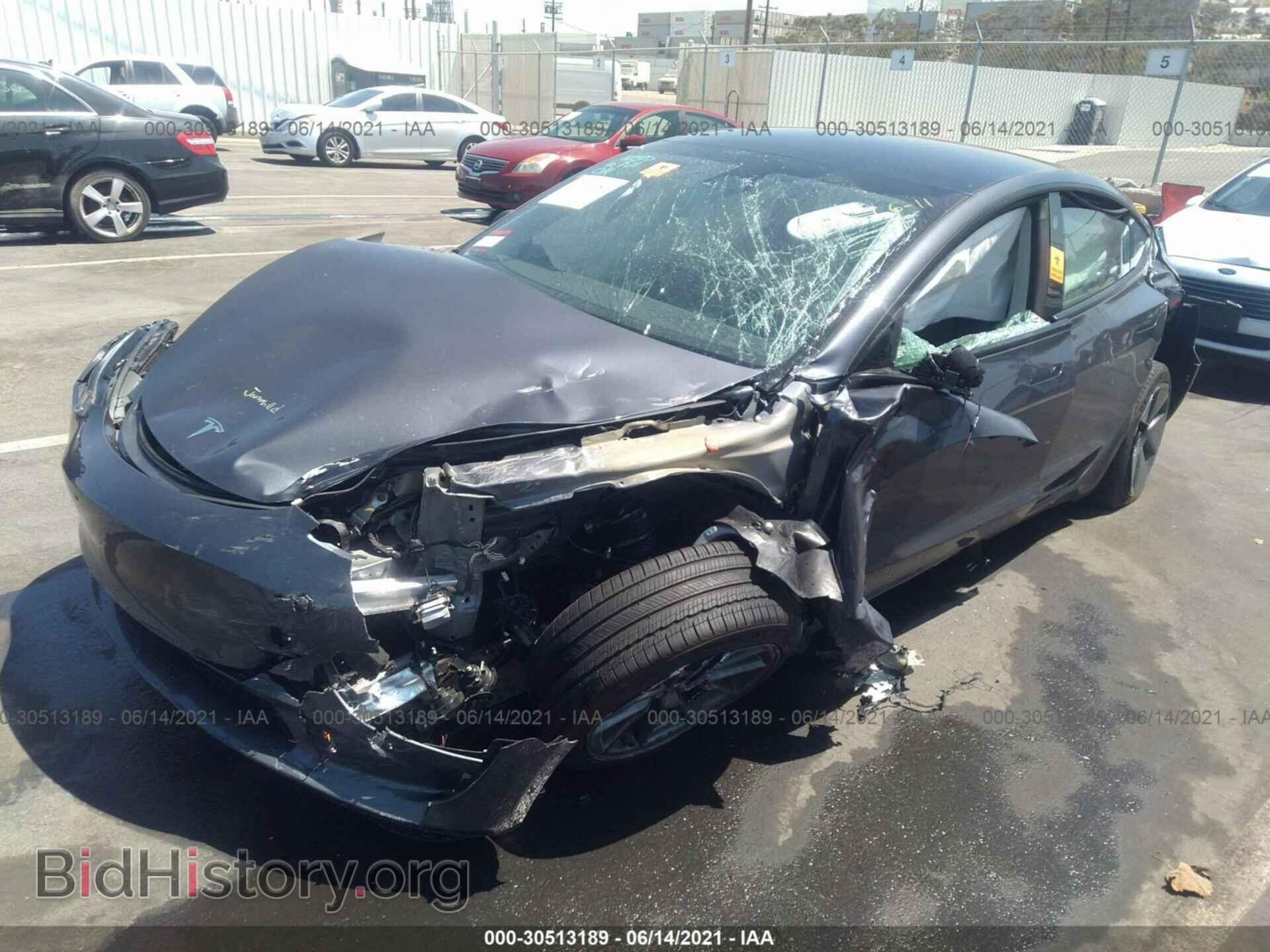 2021 TESLA MODEL 3 - VIN: 5YJ3E1EA1MF872975 - Фото 2
