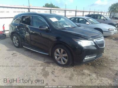 2014 Acura MDX Advance/Entertainment PKG, черный — VIN 5FRYD4H84EB046527, IAAI