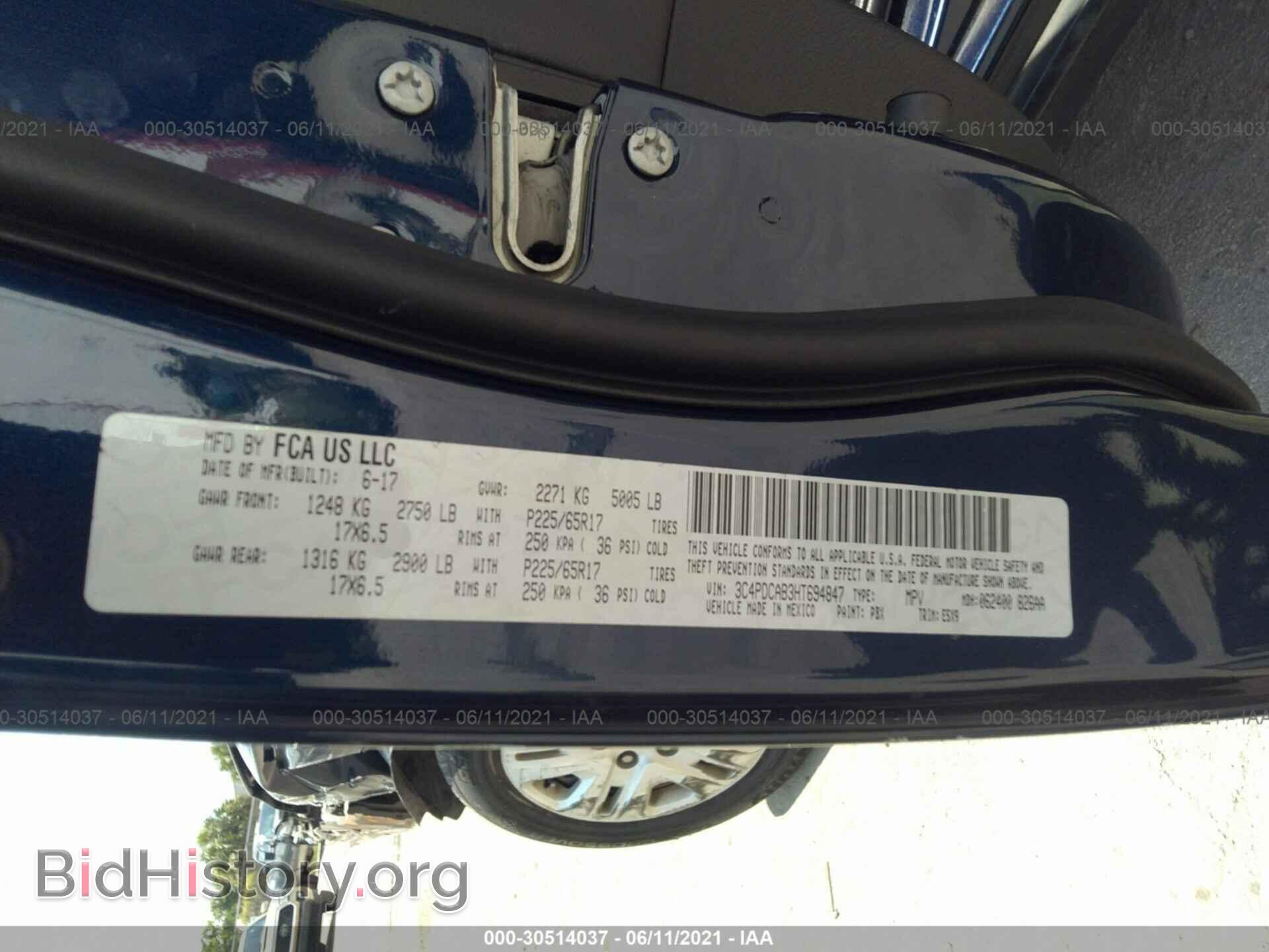 2017 DODGE JOURNEY - VIN: 3C4PDCAB3HT694847 - Фото 9