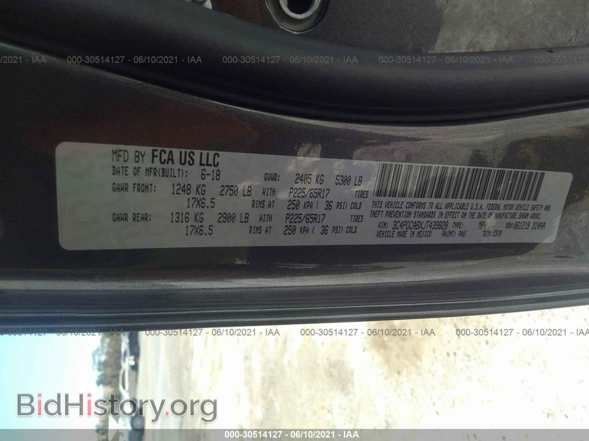 2018 DODGE JOURNEY - VIN: 3C4PDCABXJT439828 - Photo 9