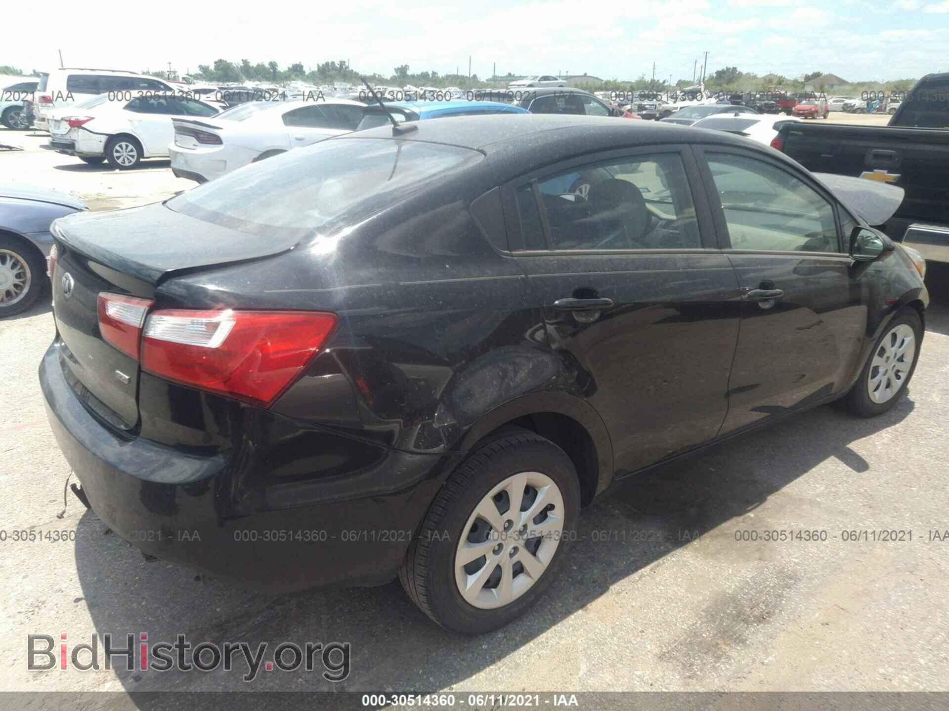 2014 KIA RIO - VIN: KNADM4A32E6395449 - Фото 4