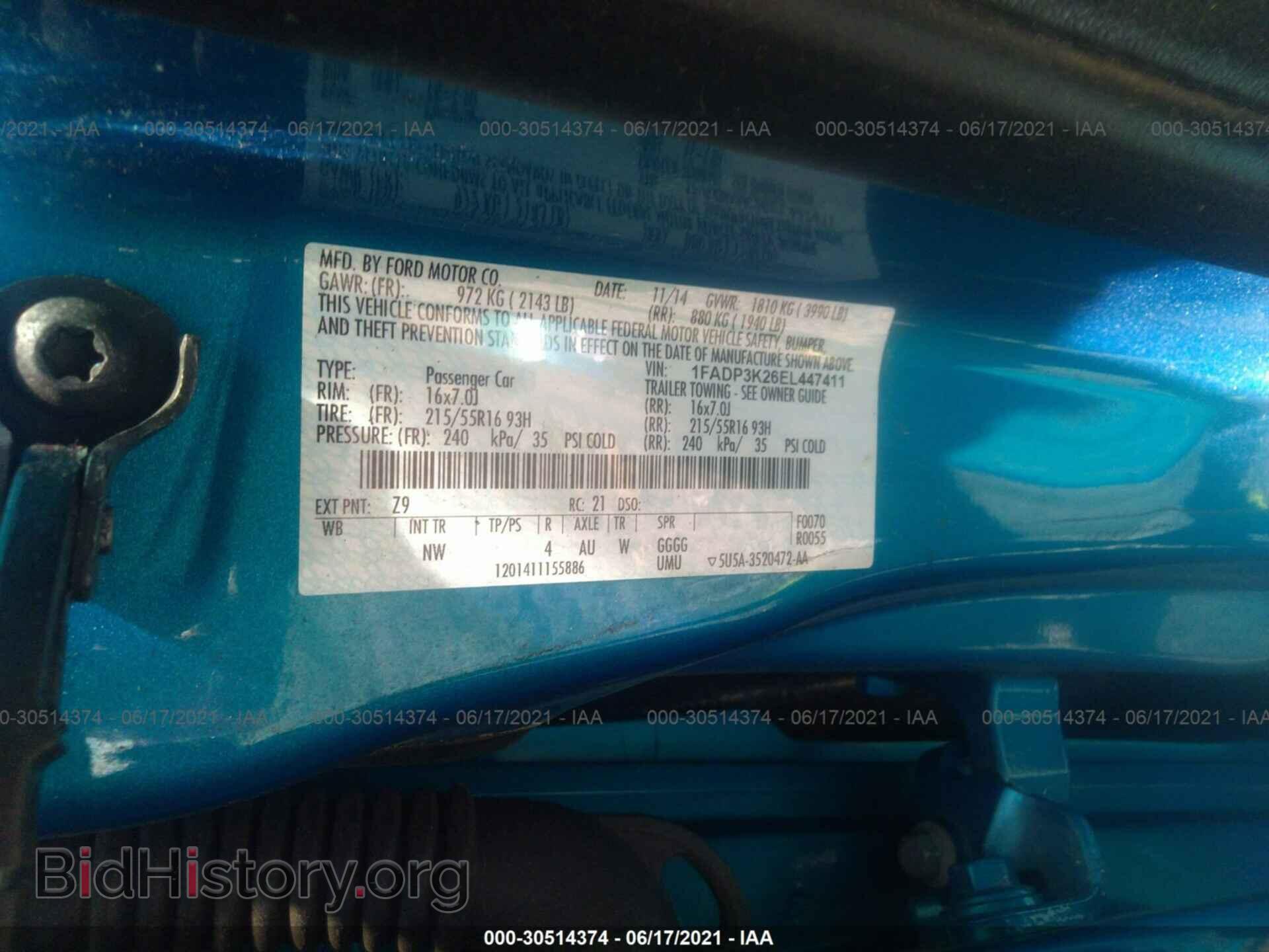 2014 FORD FOCUS - VIN: 1FADP3K26EL447411 - Photo 9