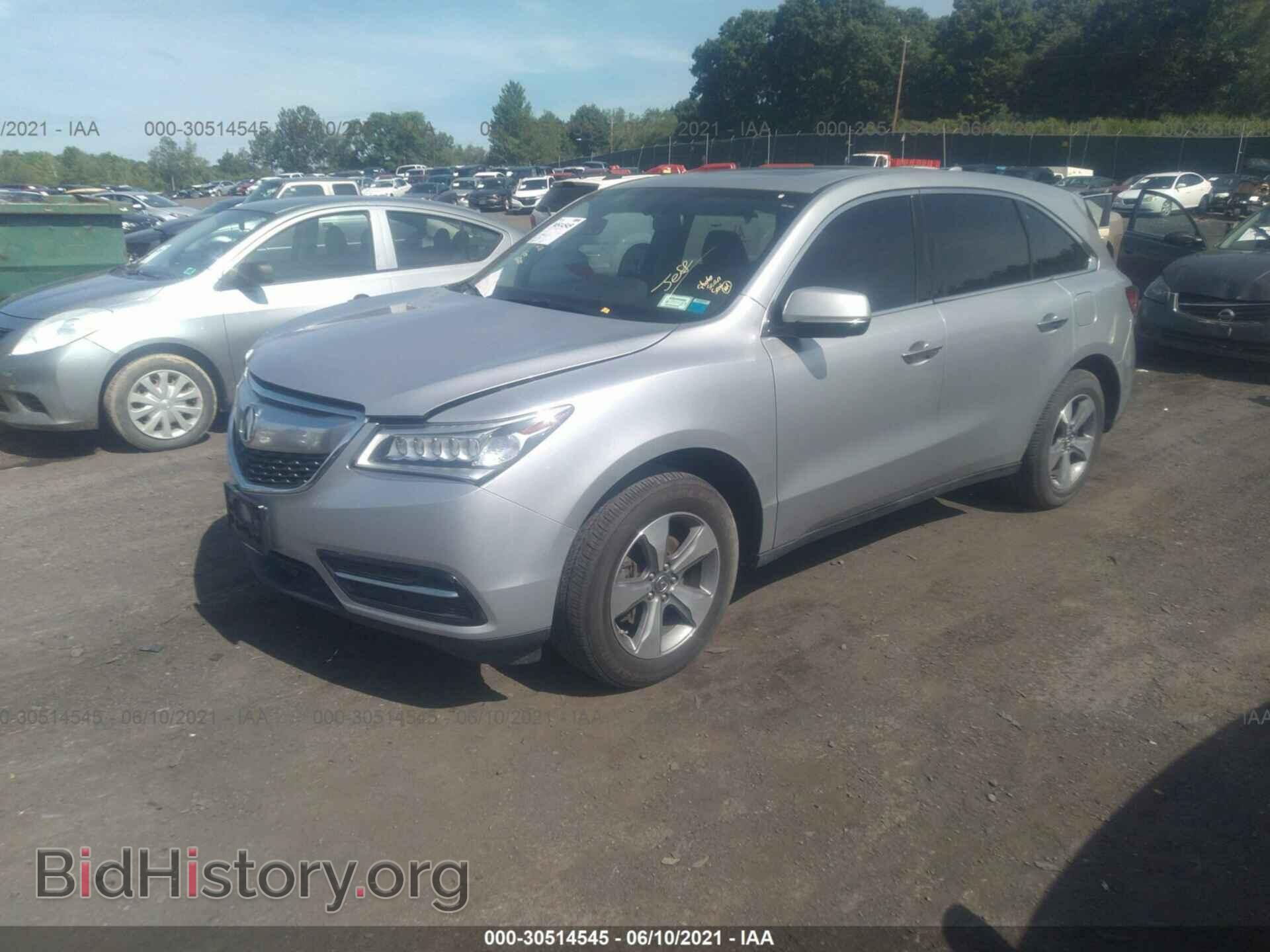 2014 ACURA MDX - VIN: 5FRYD4H28EB018807 - Photo 2