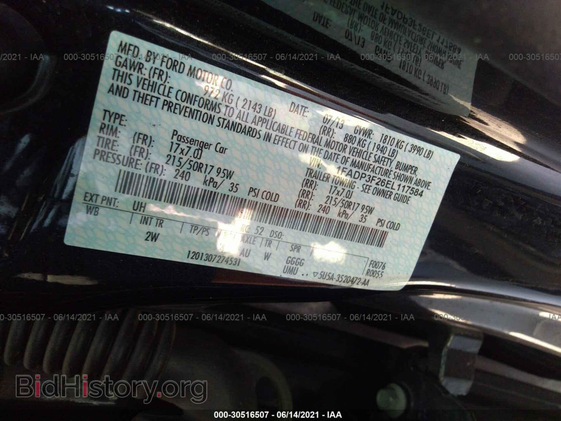 2014 FORD FOCUS - VIN: 1FADP3F26EL117584 - Photo 9