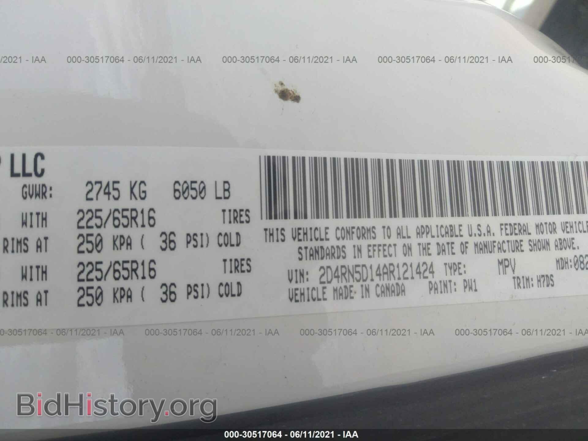 2010 DODGE GRAND CARAVAN - VIN: 2D4RN5D14AR121424 - Фото 9