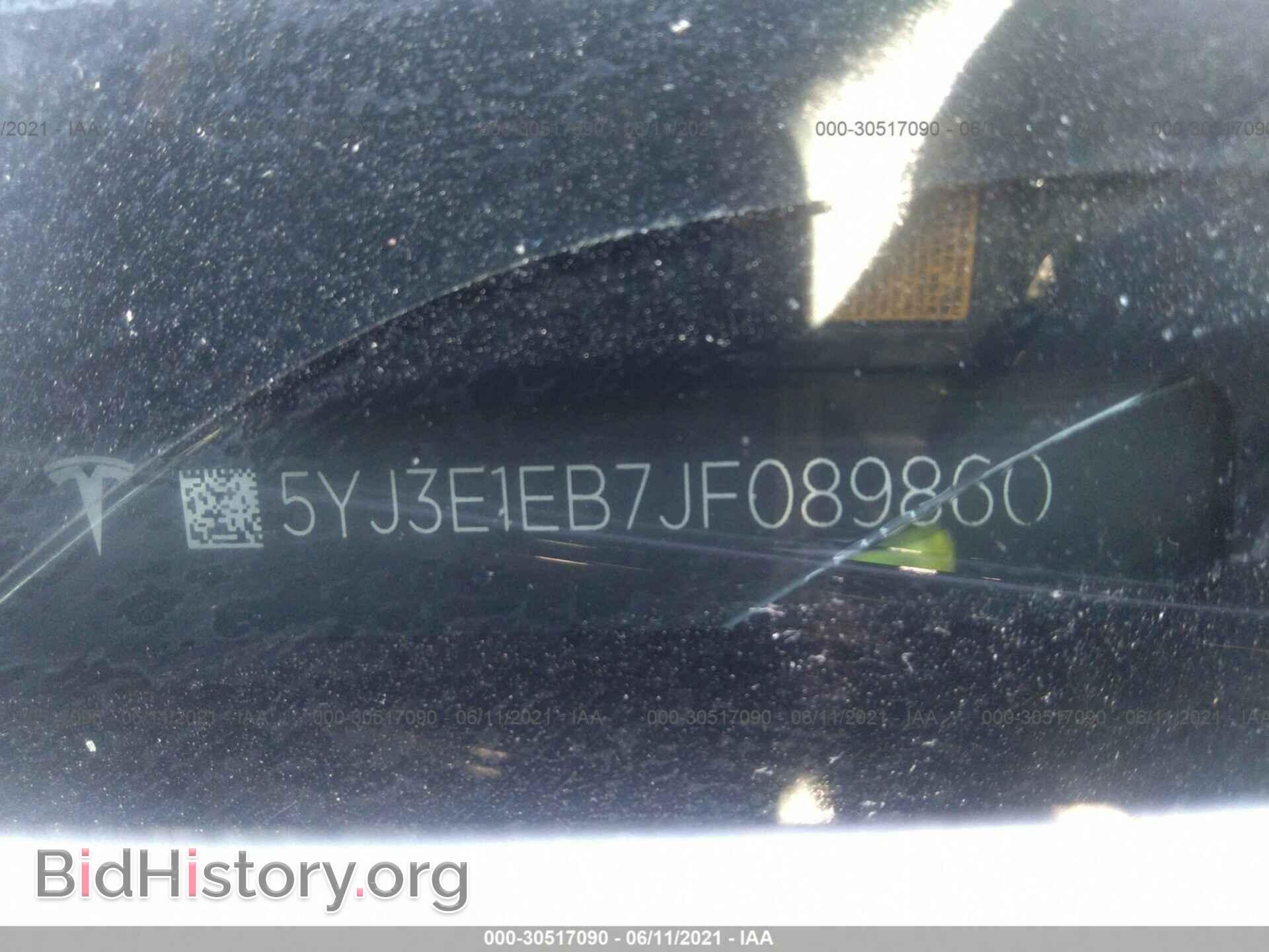 2018 TESLA MODEL 3 - VIN: 5YJ3E1EB7JF089860 - Фото 9