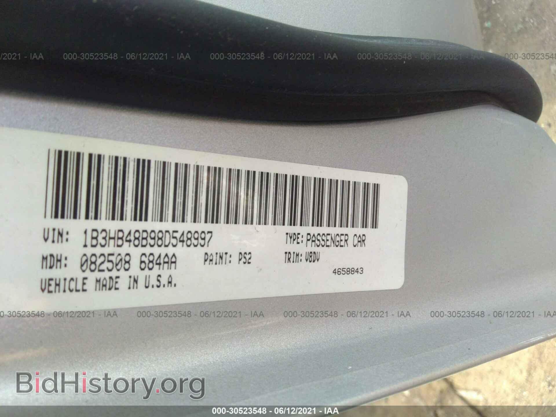 2008 DODGE CALIBER - VIN: 1B3HB48B98D548997 - Фото 9
