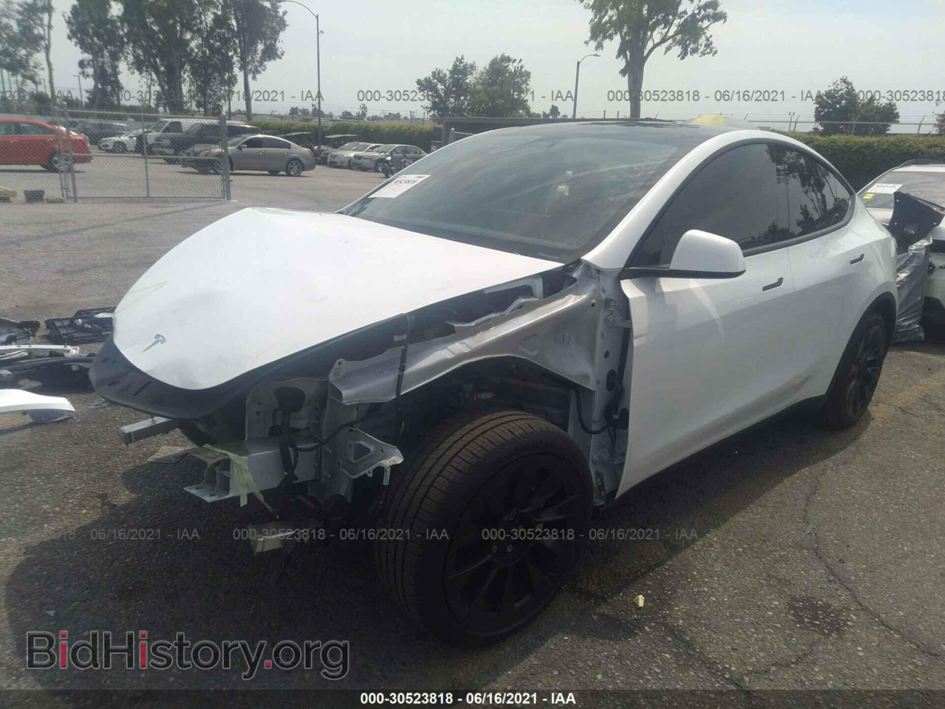 2021 TESLA MODEL Y - VIN: 5YJYGDED1MF125792 - Фото 2