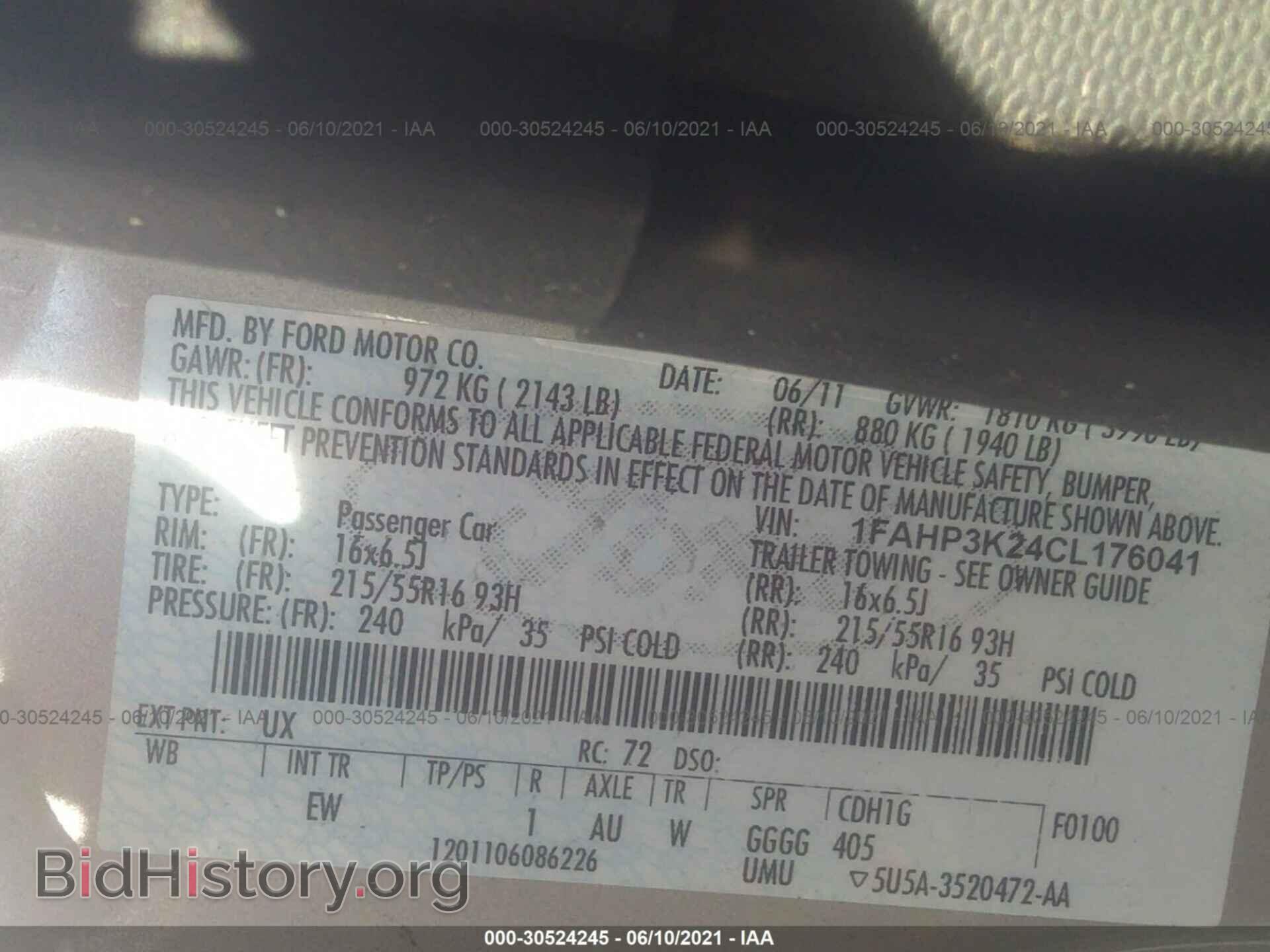 2012 FORD FOCUS - VIN: 1FAHP3K24CL176041 - Photo 9