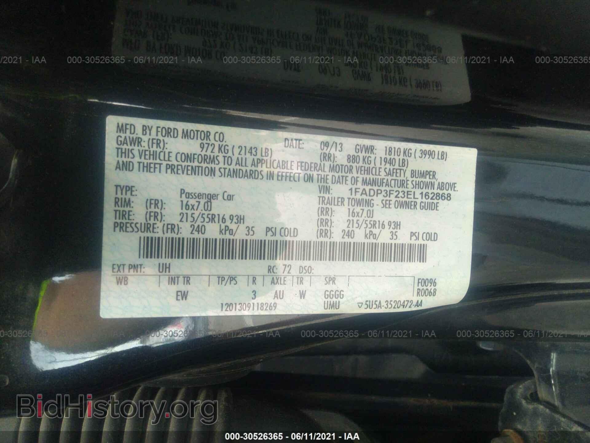 2014 FORD FOCUS - VIN: 1FADP3F23EL162868 - Photo 9