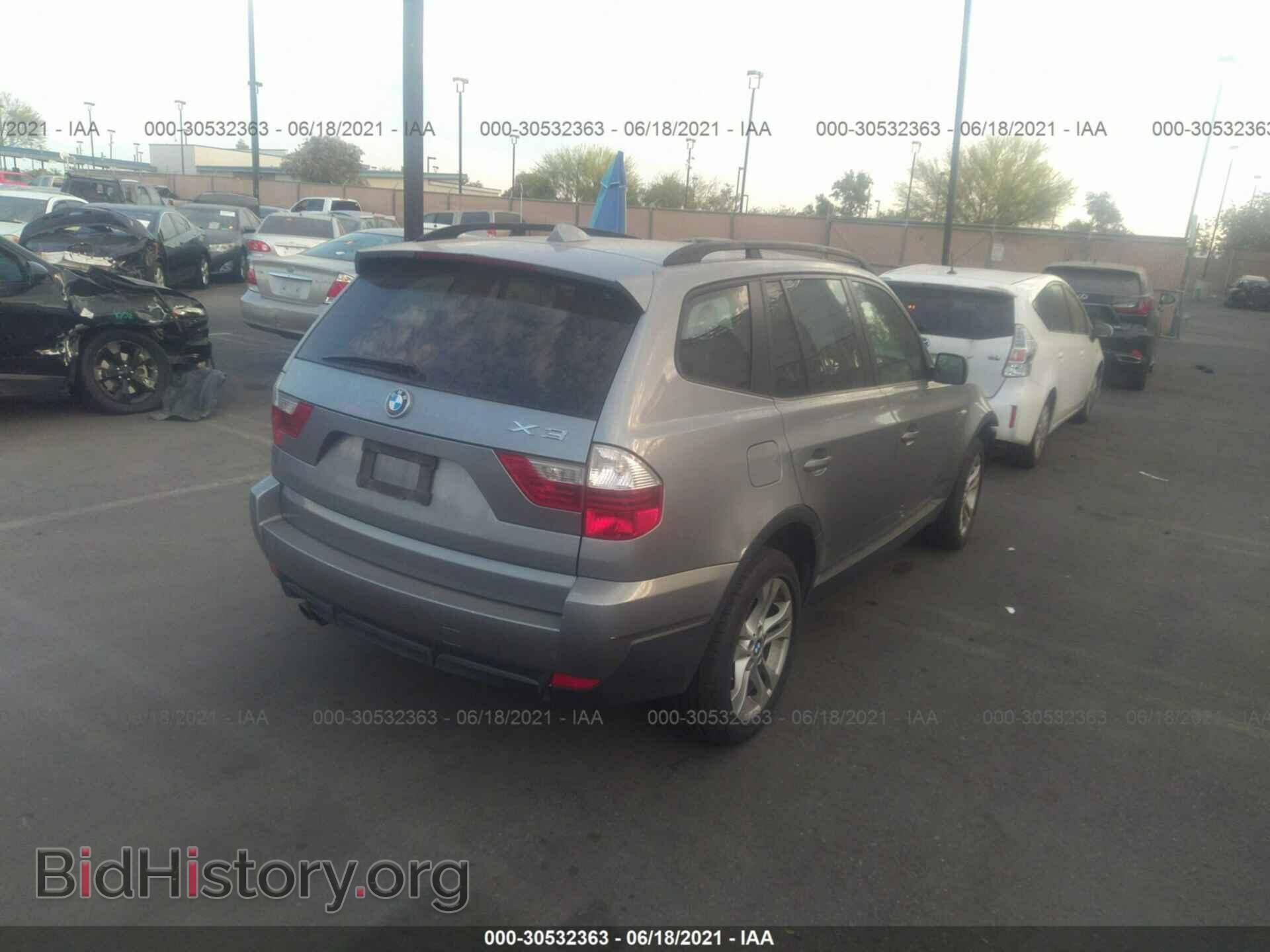 2007 BMW X3 - VIN: WBXPC93487WF14135 - Фото 4