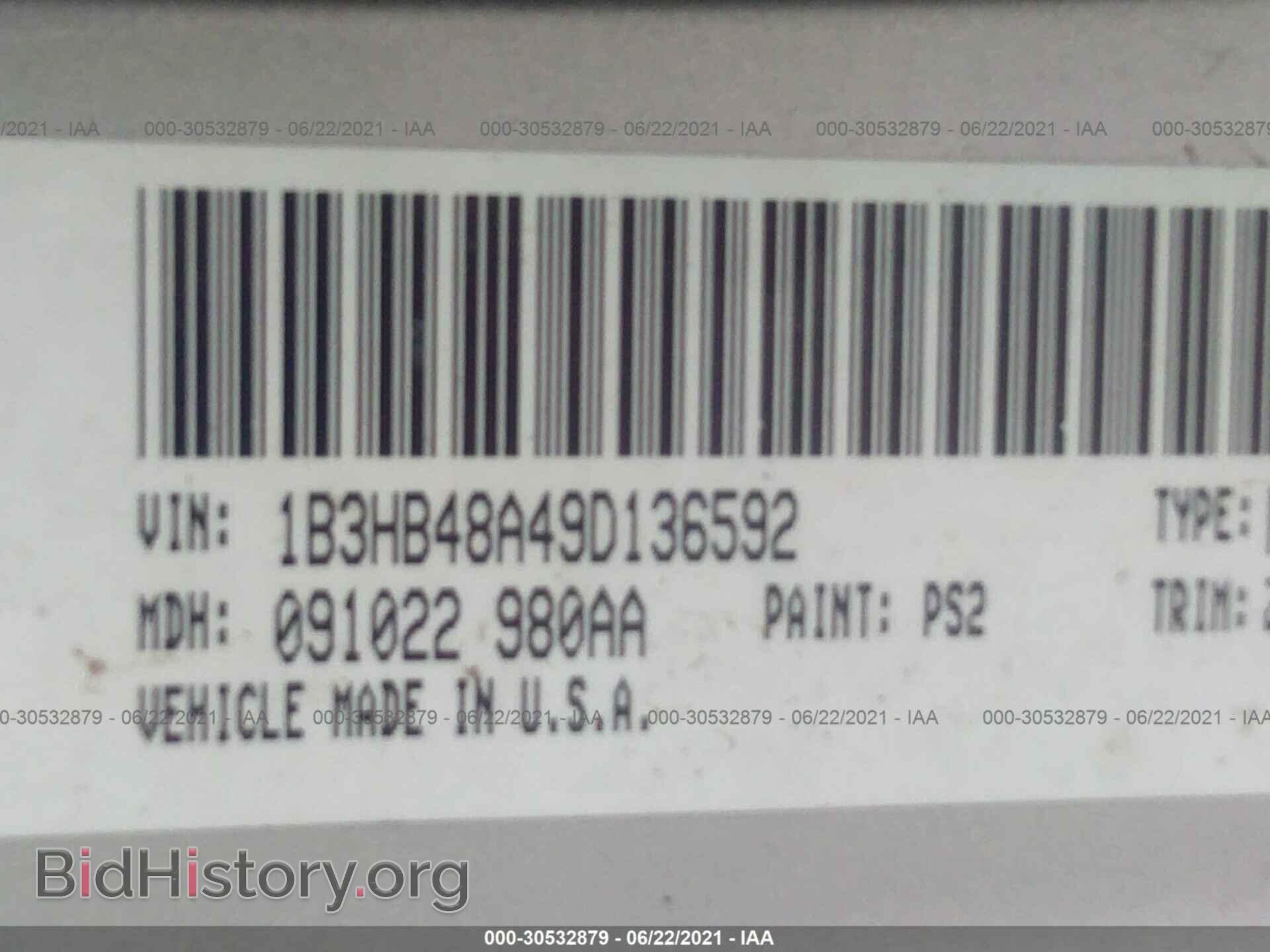 2009 DODGE CALIBER - VIN: 1B3HB48A49D136592 - Фото 9