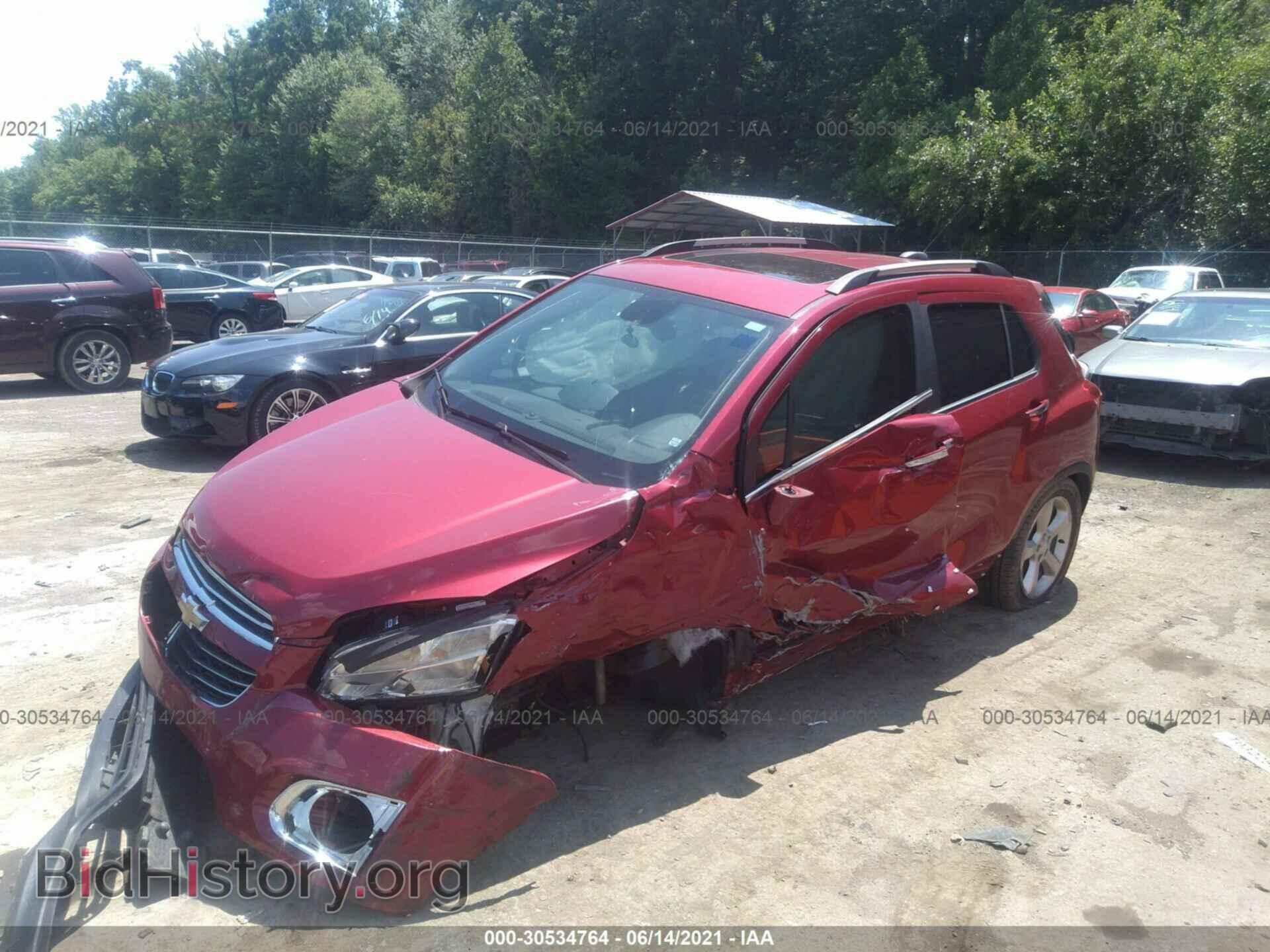 2015 CHEVROLET TRAX - VIN: KL7CJNSB0FB156698 - Фото 2