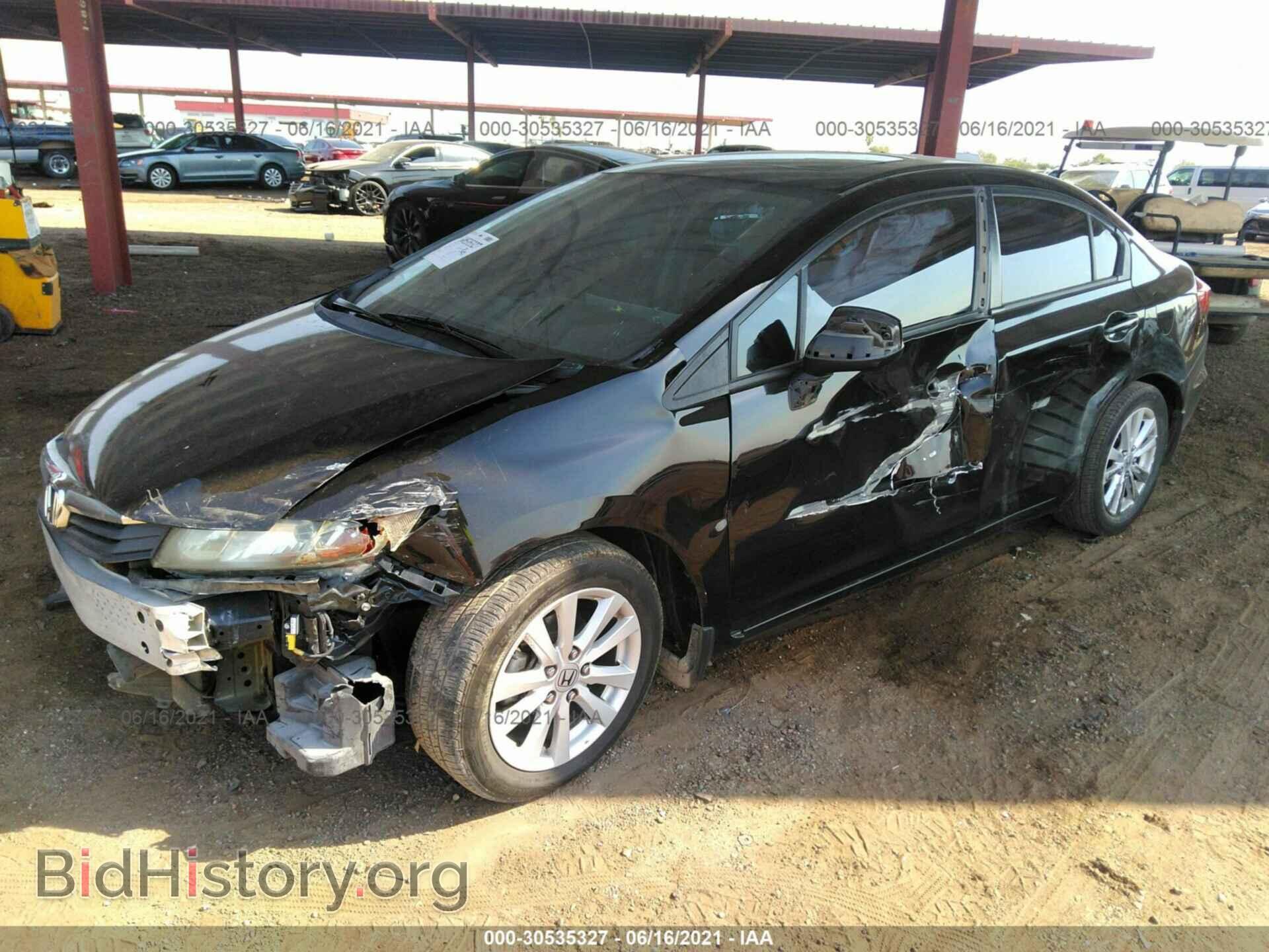 2012 HONDA CIVIC SDN - VIN: 2HGFB2F84CH587043 - Фото 2