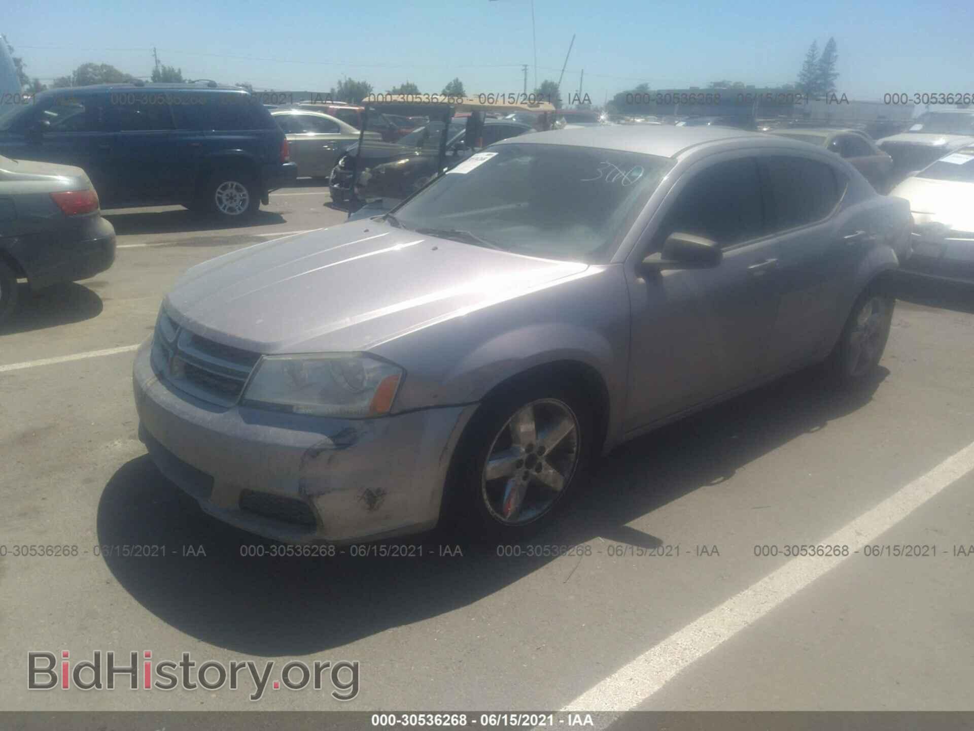 2013 DODGE AVENGER - VIN: 1C3CDZAB6DN537362 - Фото 2