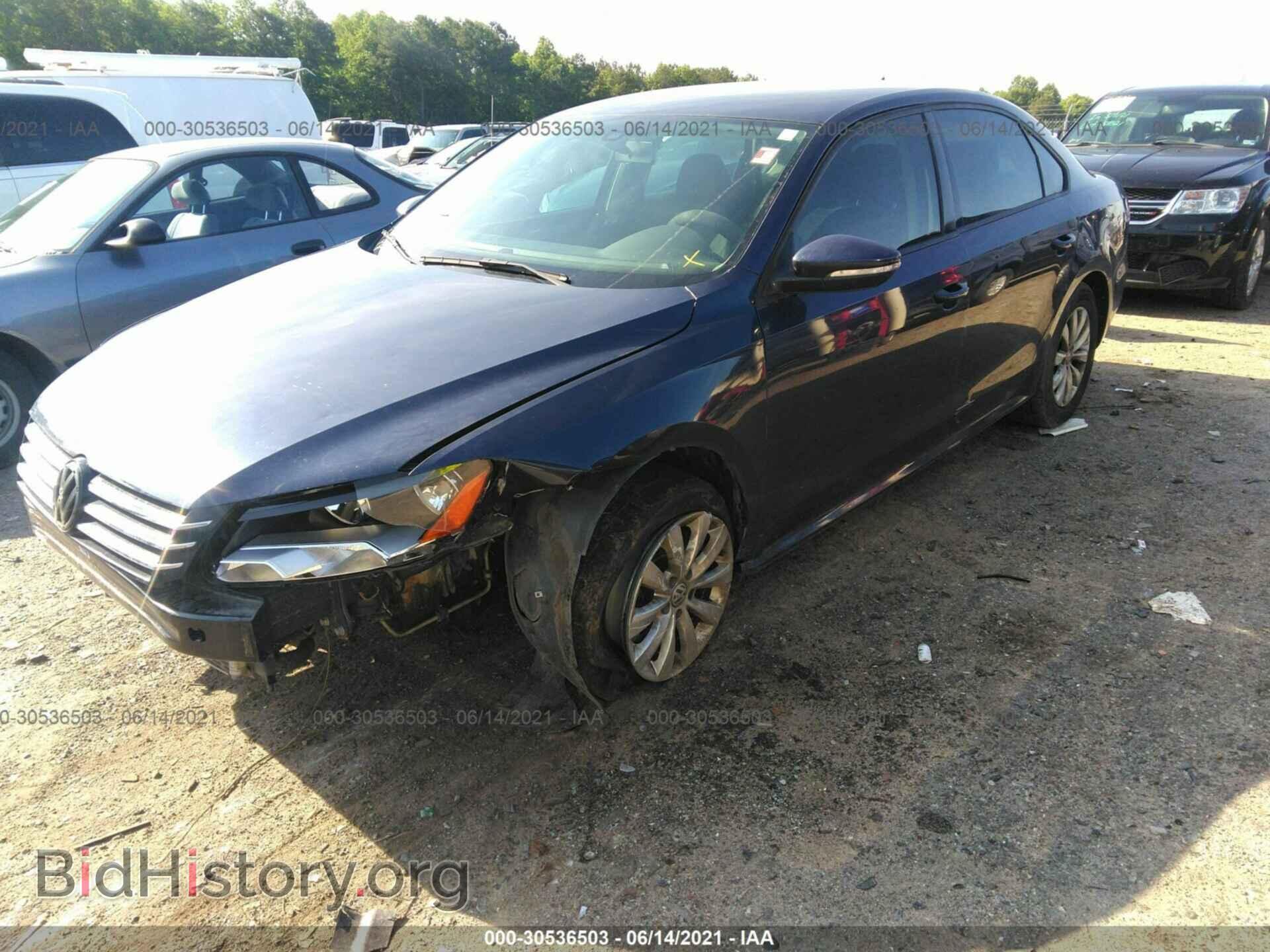 2012 VOLKSWAGEN PASSAT - VIN: 1VWAP7A39CC055774 - Фото 2
