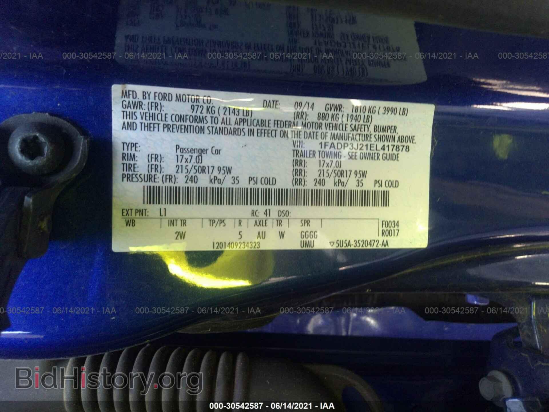 2014 FORD FOCUS - VIN: 1FADP3J21EL417878 - Photo 9