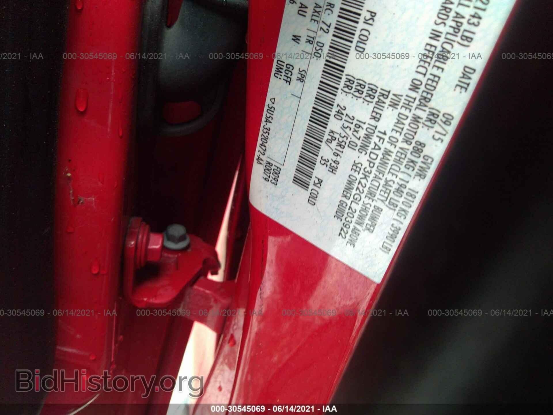 2016 FORD FOCUS - VIN: 1FADP3K22GL203922 - Фото 9