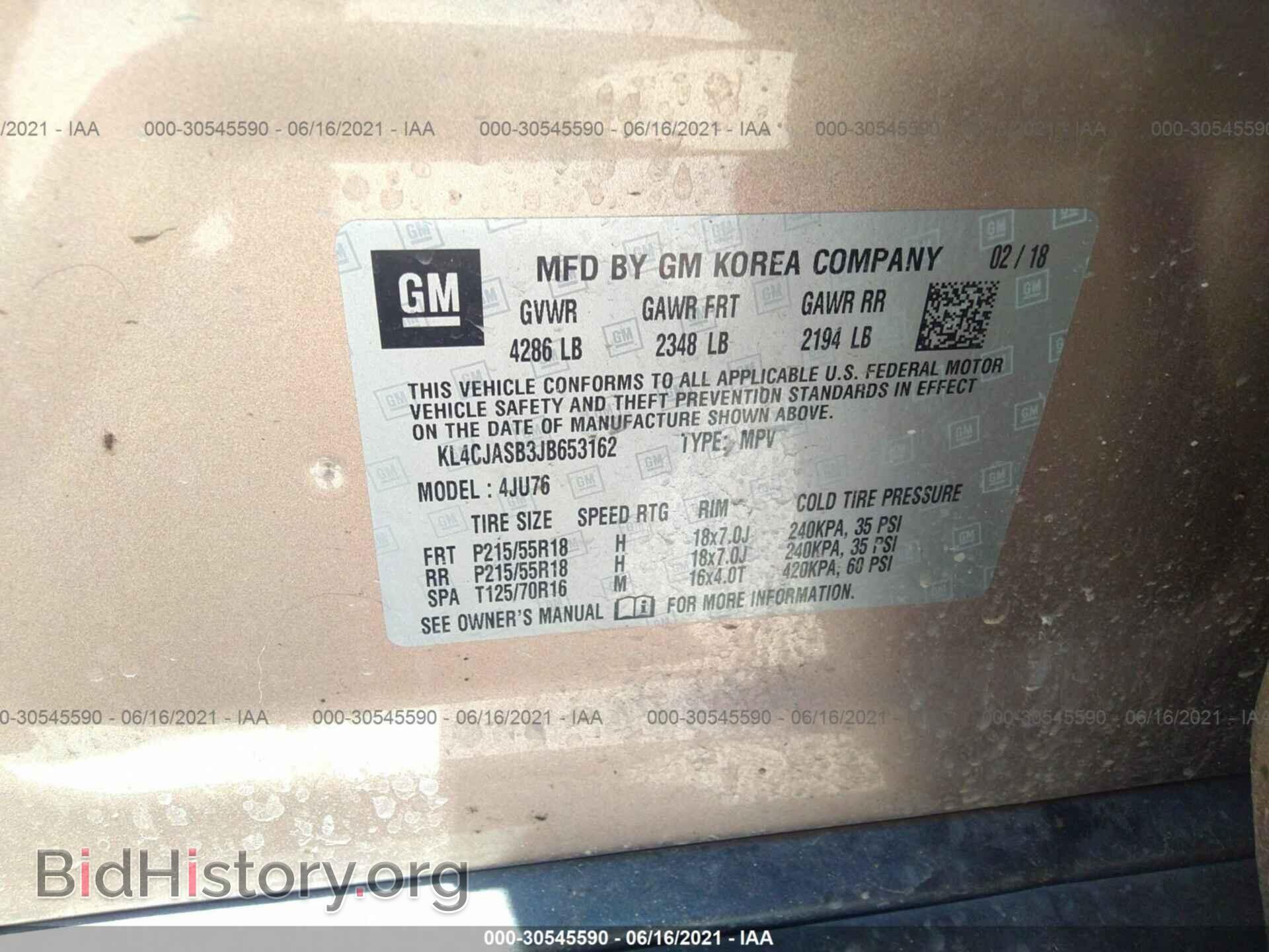 2018 BUICK ENCORE - VIN: KL4CJASB3JB653162 - Photo 9