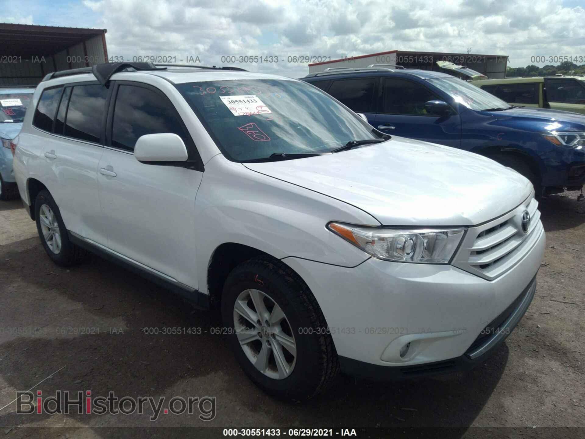 Photo 5TDBK3EH2CS148347 - TOYOTA HIGHLANDER 2012