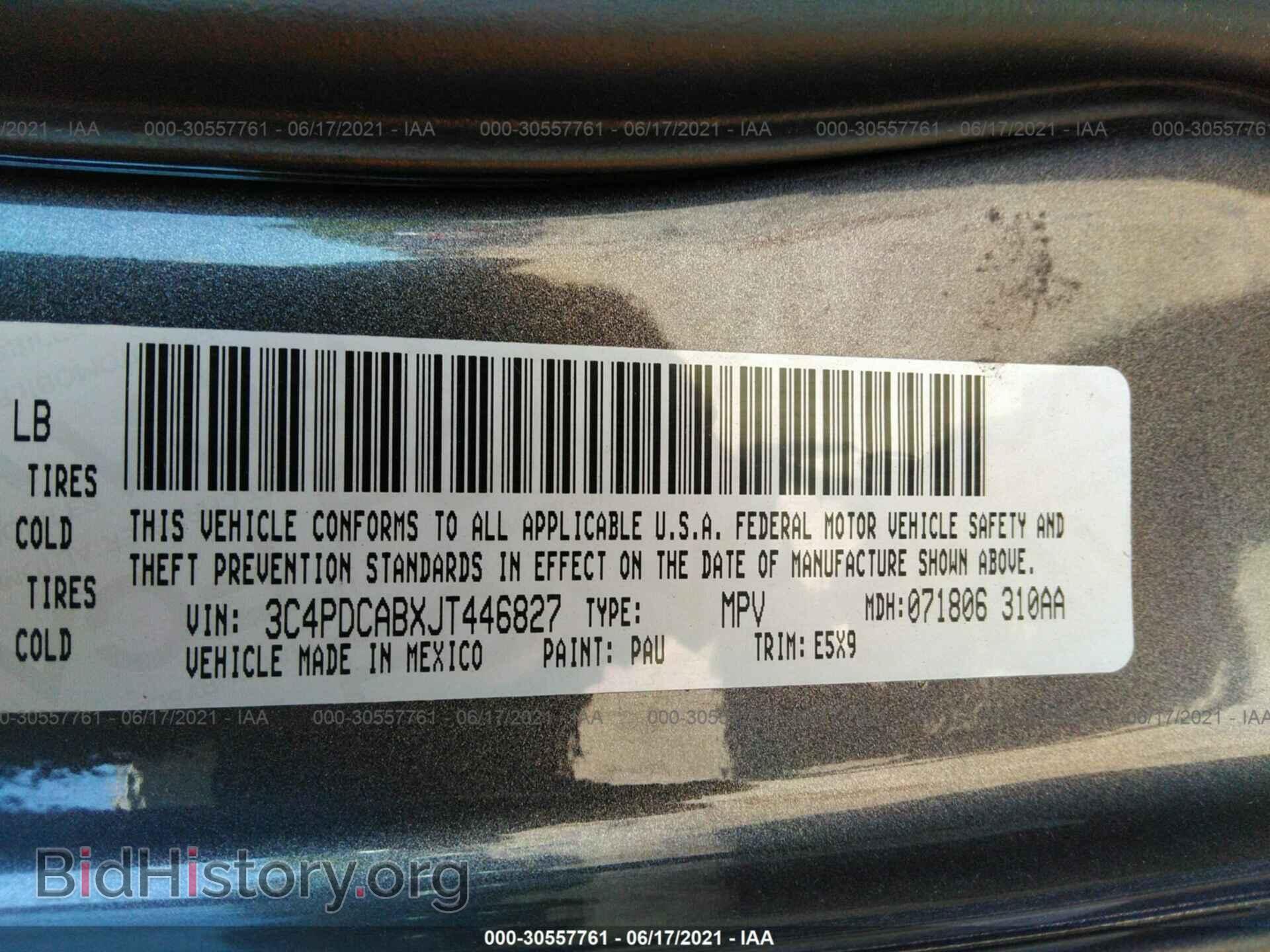 2018 DODGE JOURNEY - VIN: 3C4PDCABXJT446827 - Photo 9